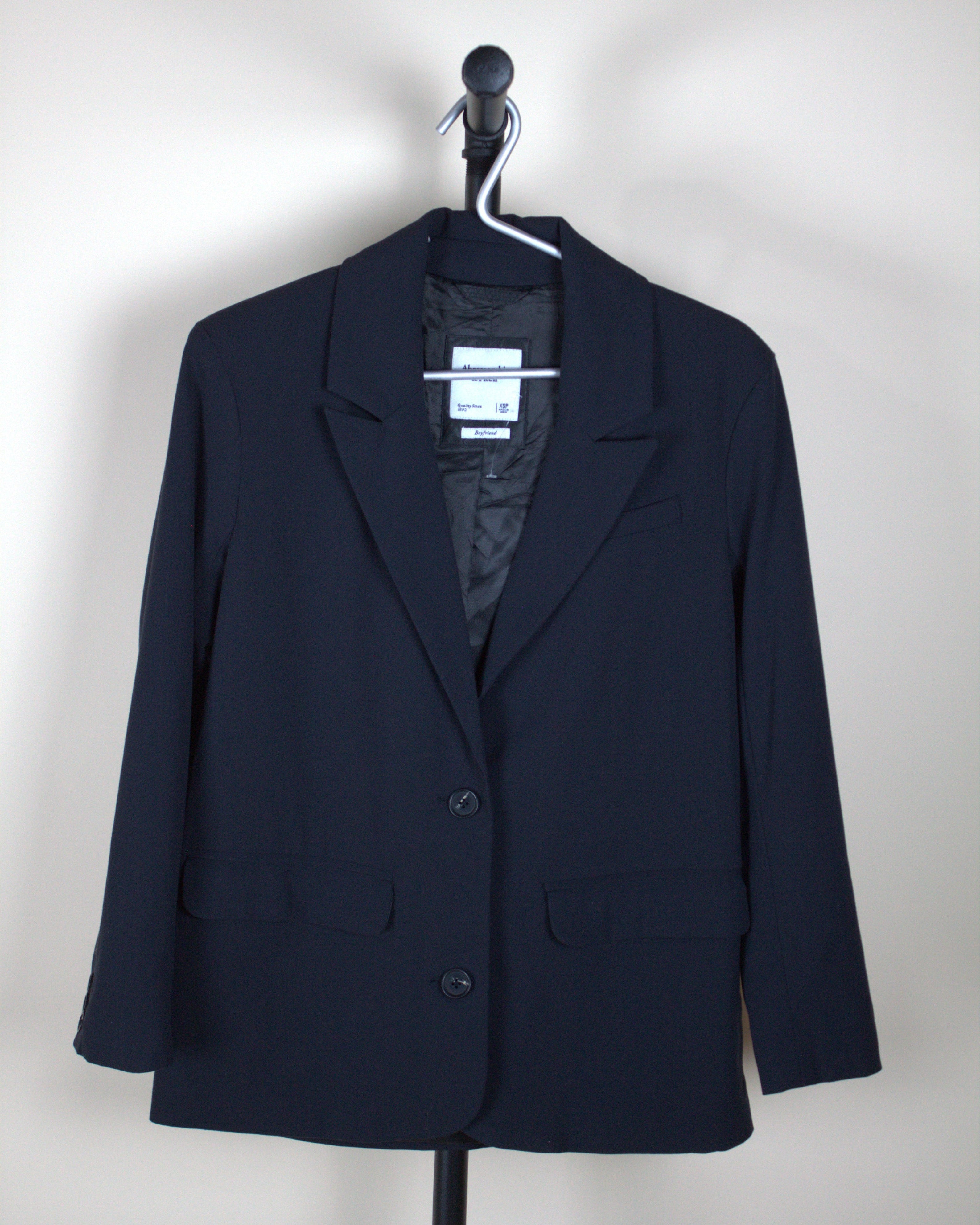 Abercrombie & Fitch Black Boyfriend Blazer