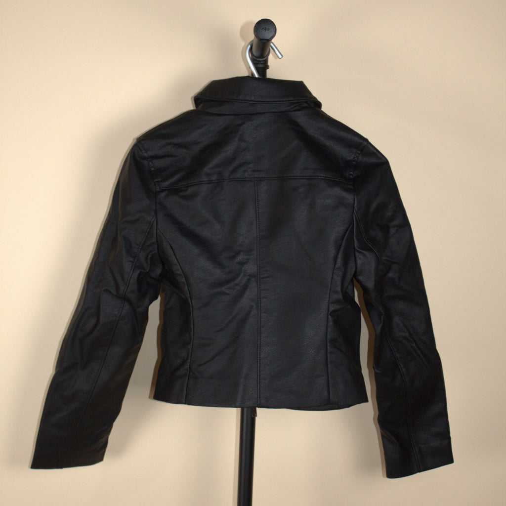 Abercrombie & Fitch Black Vegan Leather Moto Jacket (New with Tags)