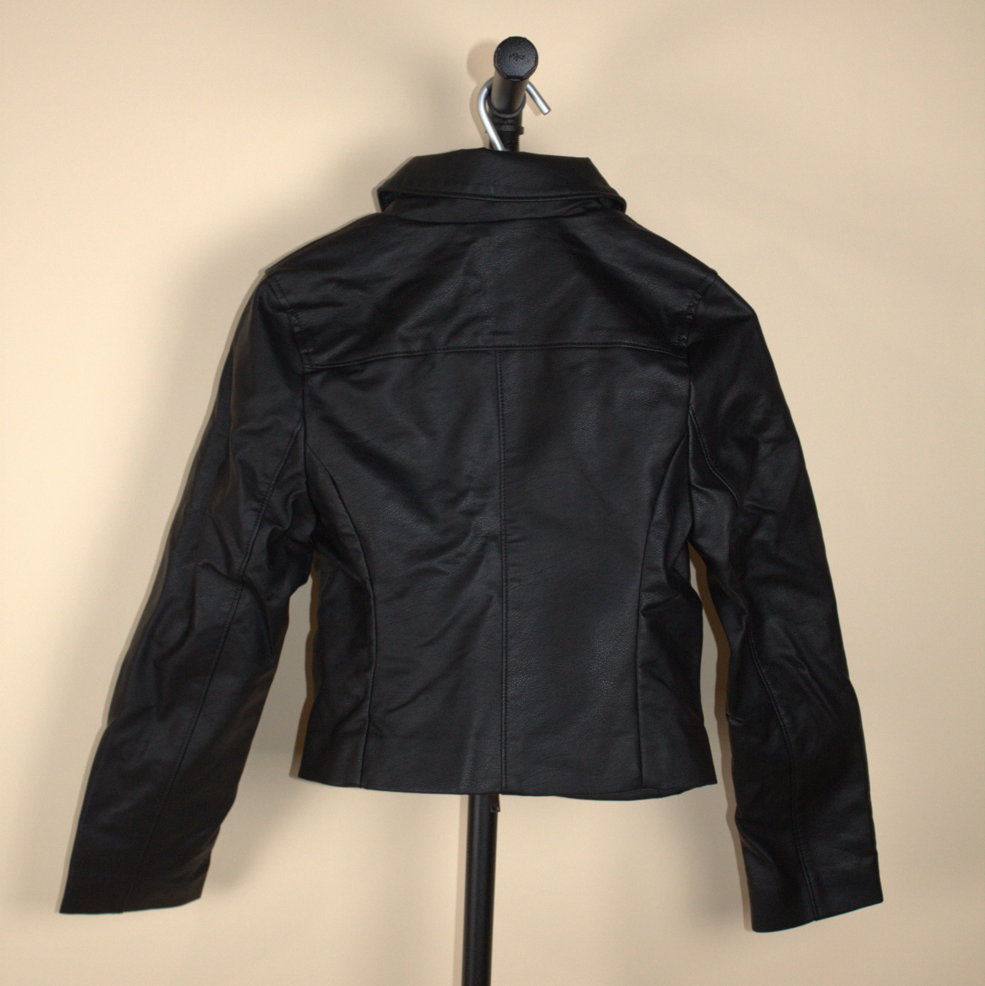 Abercrombie & Fitch Black Vegan Leather Moto Jacket (New with Tags)