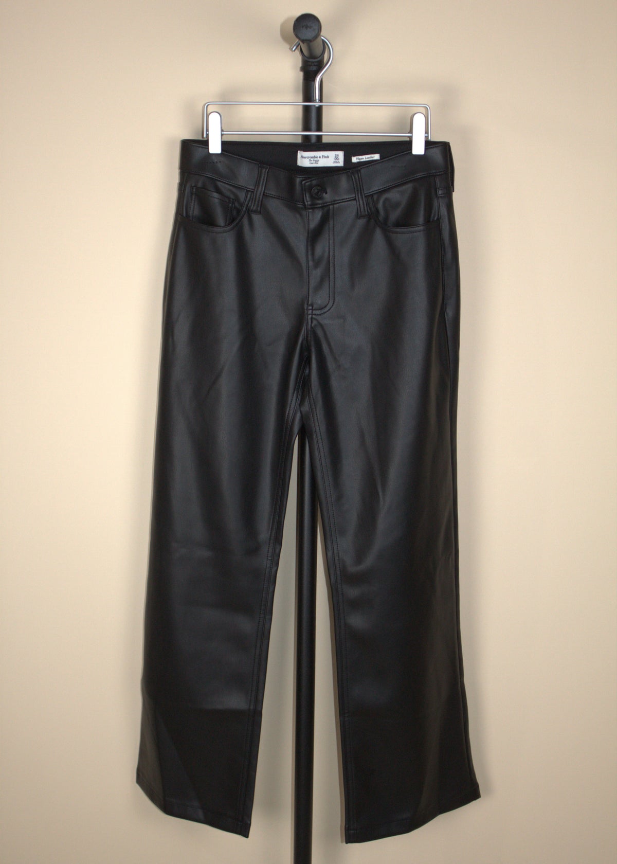 Abercrombie The Baggy Low Rise Vegan Leather