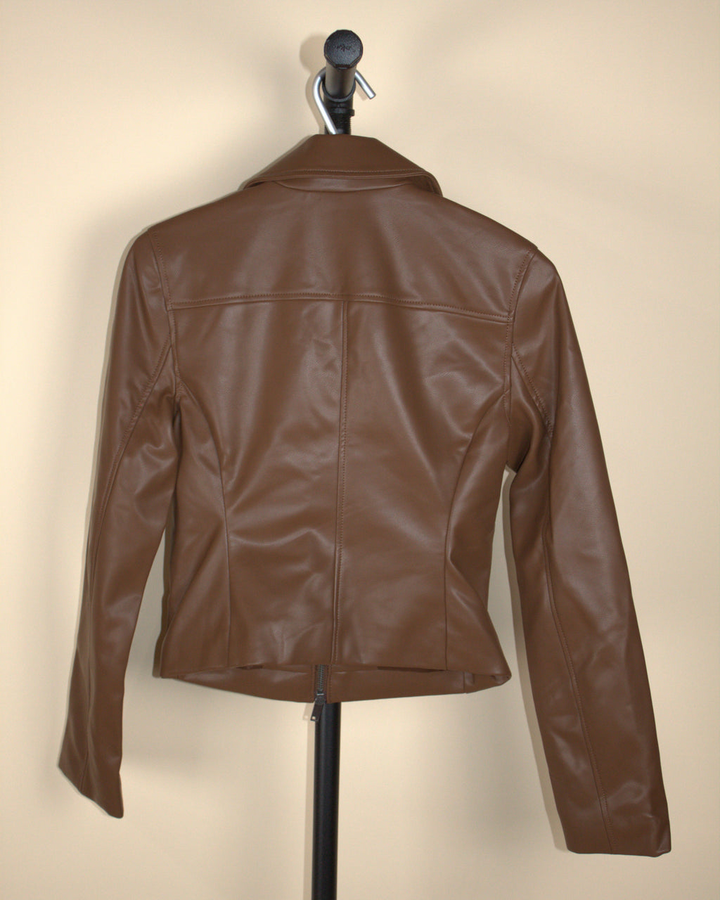 Abercrombie & Fitch Brown Vegan Leather Jacket (New with Tags)