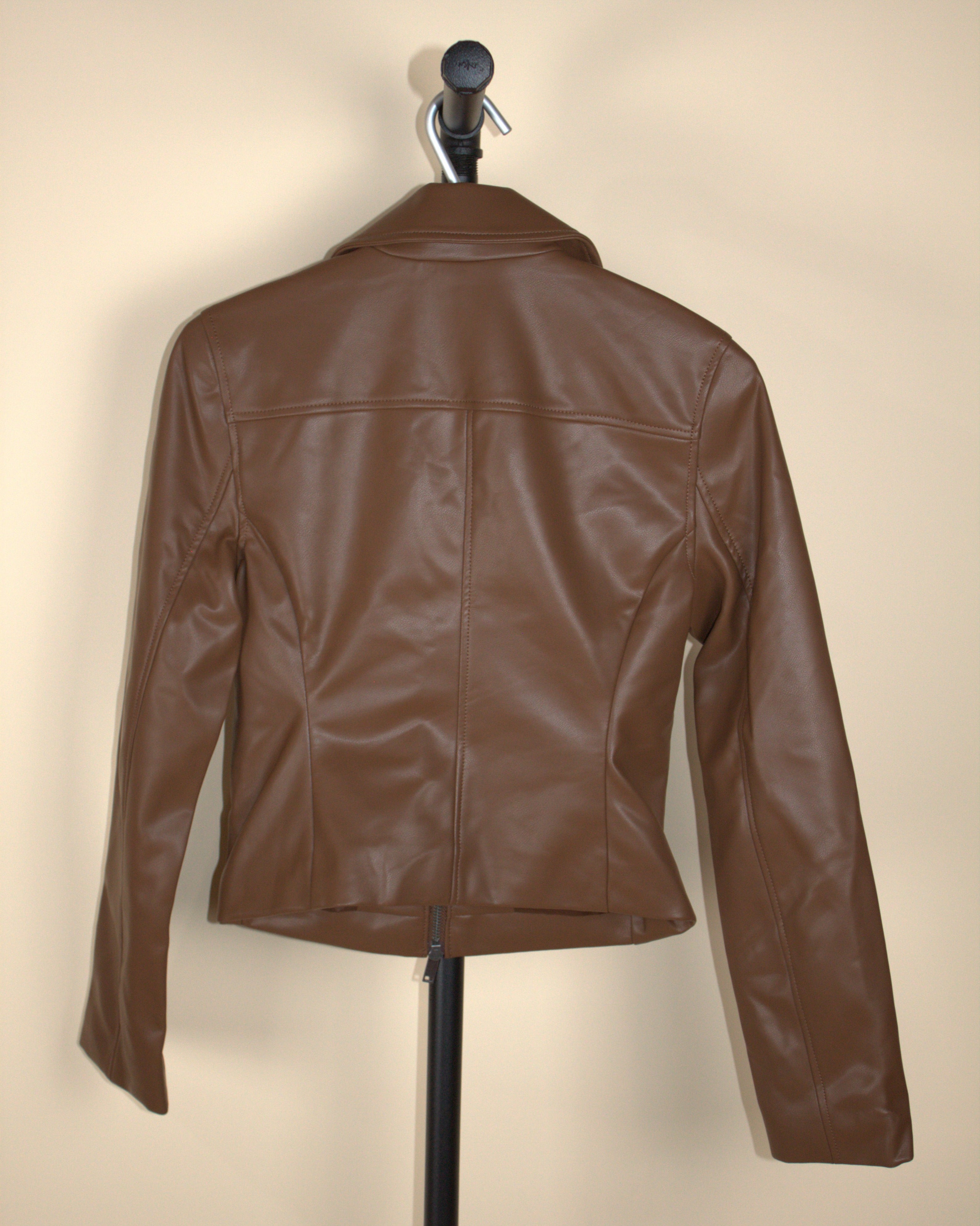 Abercrombie & Fitch Brown Vegan Leather Jacket (New with Tags)