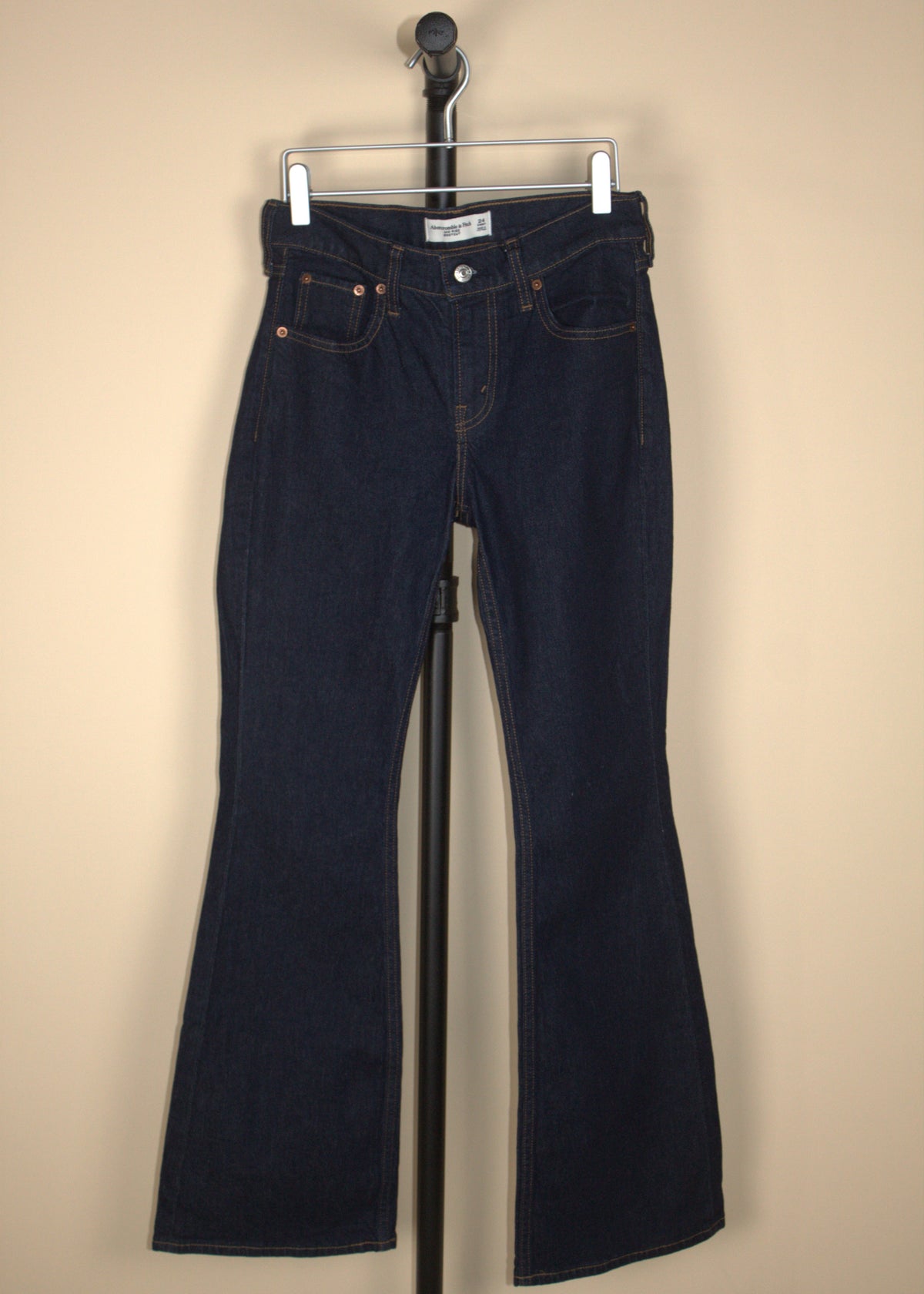 Abercrombie Mid Rise Bootcut Dark Wash