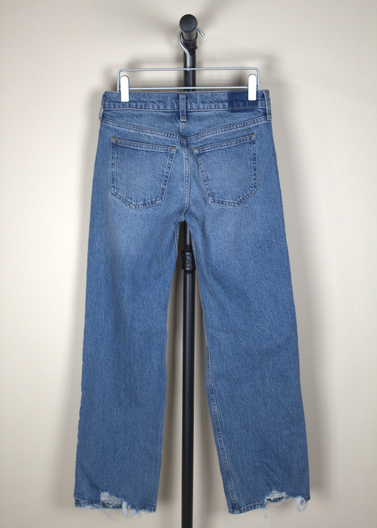 Abercrombie Low Rise 90's Relaxed Mid Wash with Rips