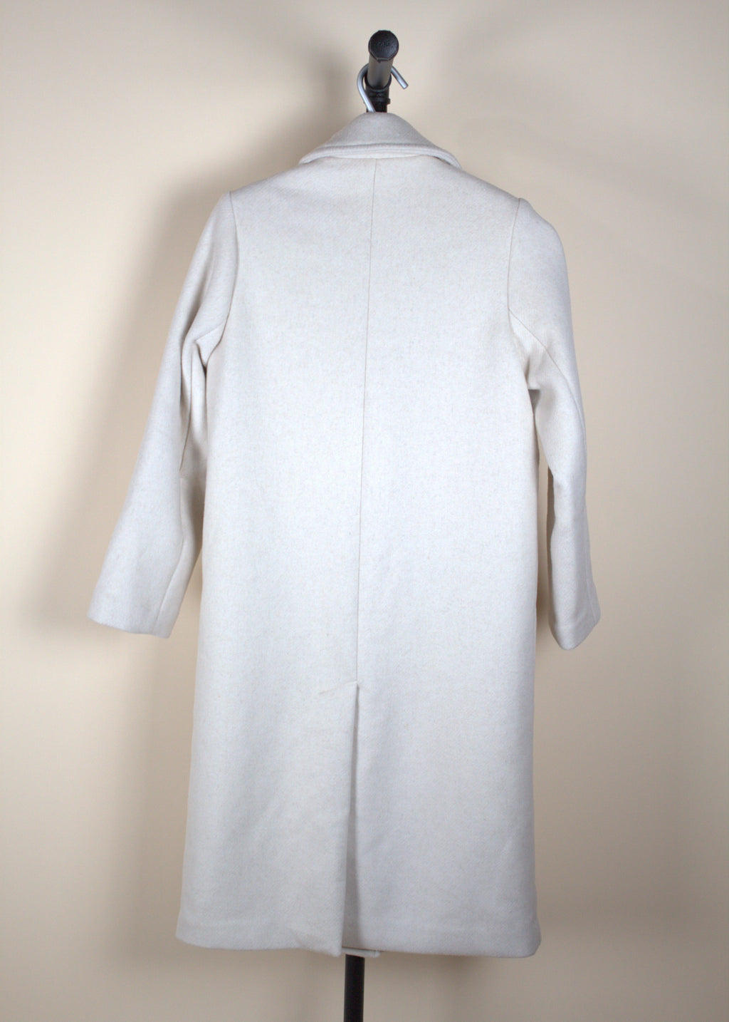 Abercrombie & Fitch White Tailored Long Coat
