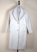 Abercrombie & Fitch White Tailored Long Coat