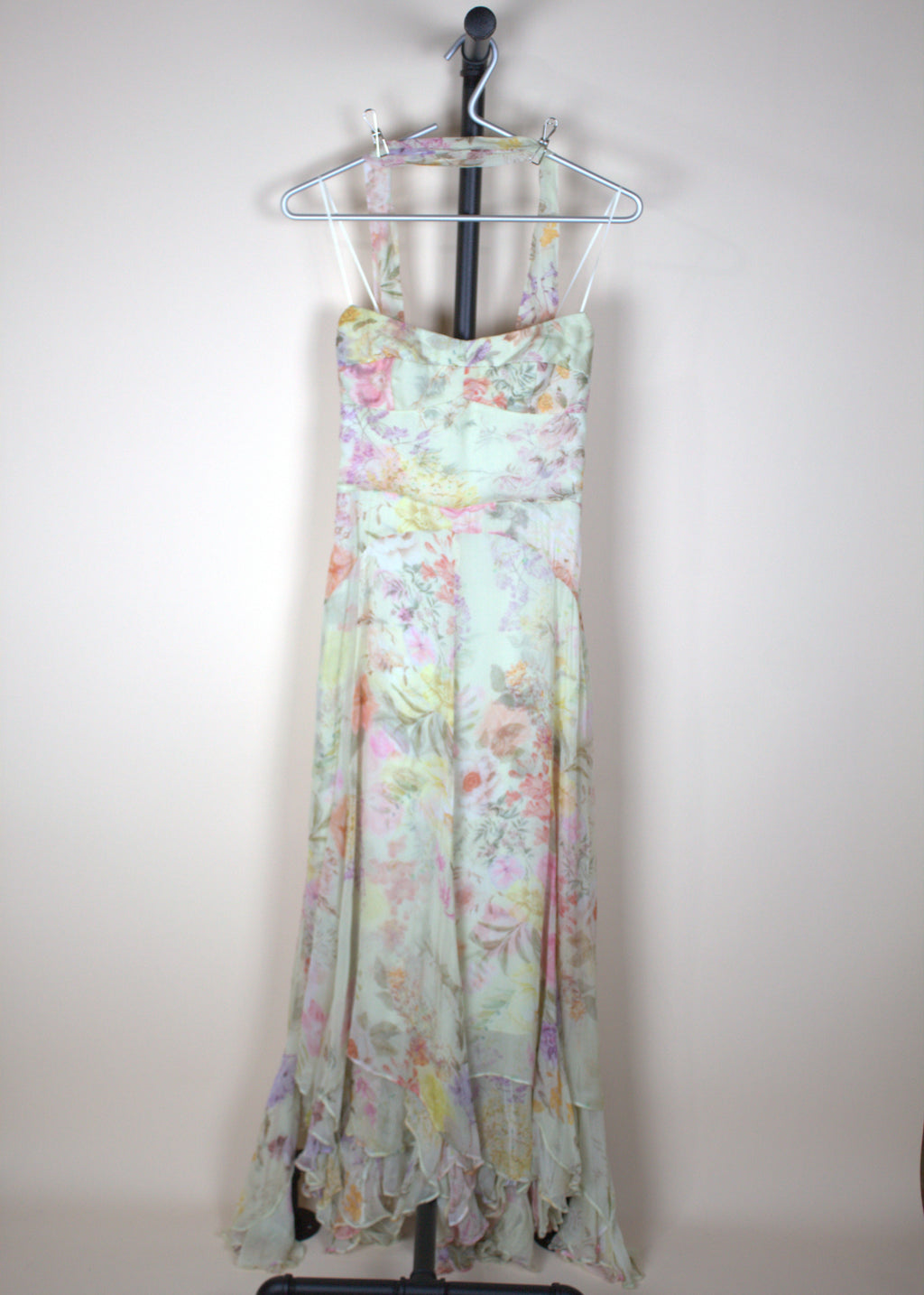 Amanda Uprichard Monterey Dress With Scarf in Whistledown (New with Tags)