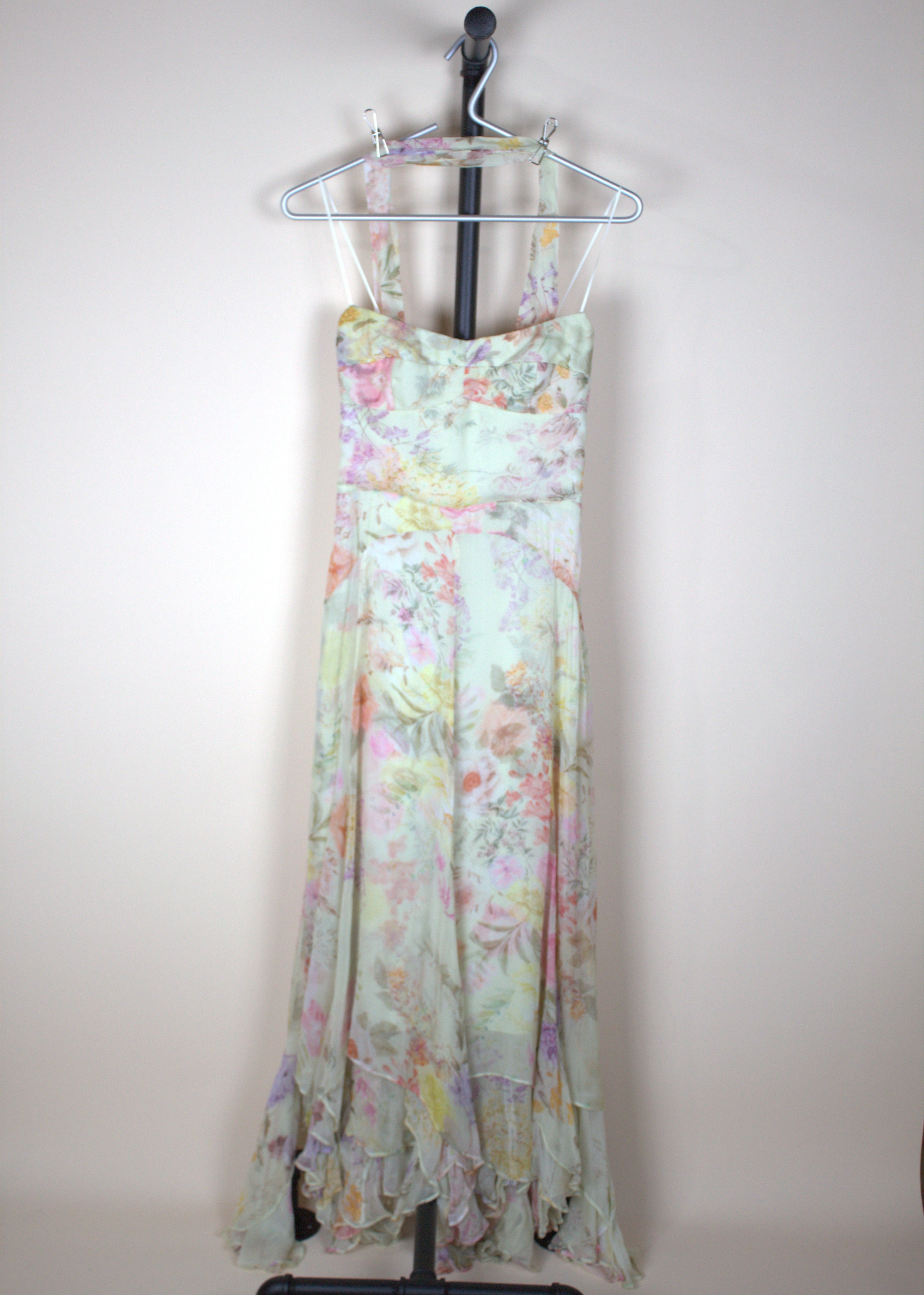 Amanda Uprichard Monterey Dress With Scarf in Whistledown (New with Tags)