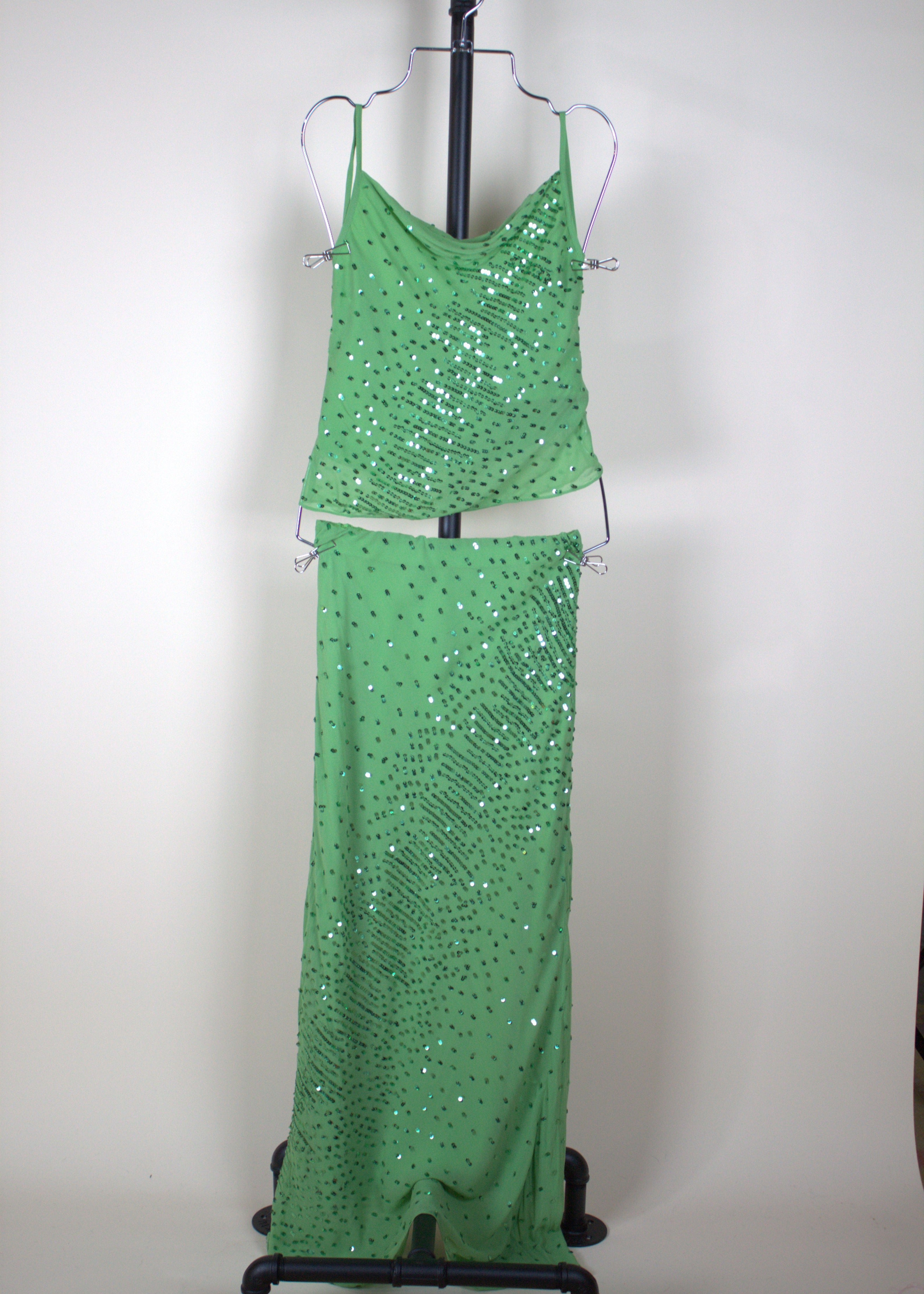 Amanda Uprichard Noella Spaghetti Strap Top In Green