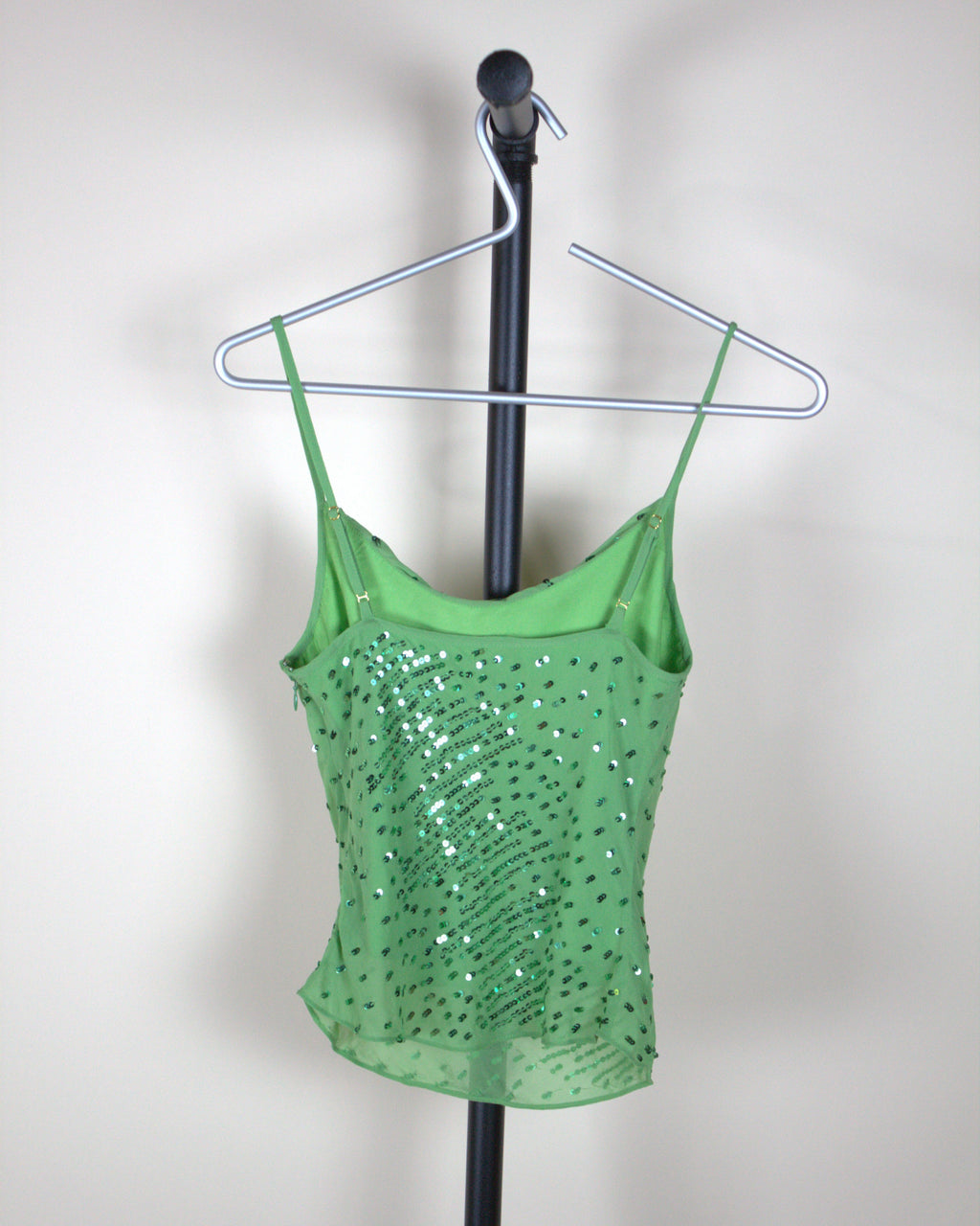 Amanda Uprichard Noella Spaghetti Strap Top In Green