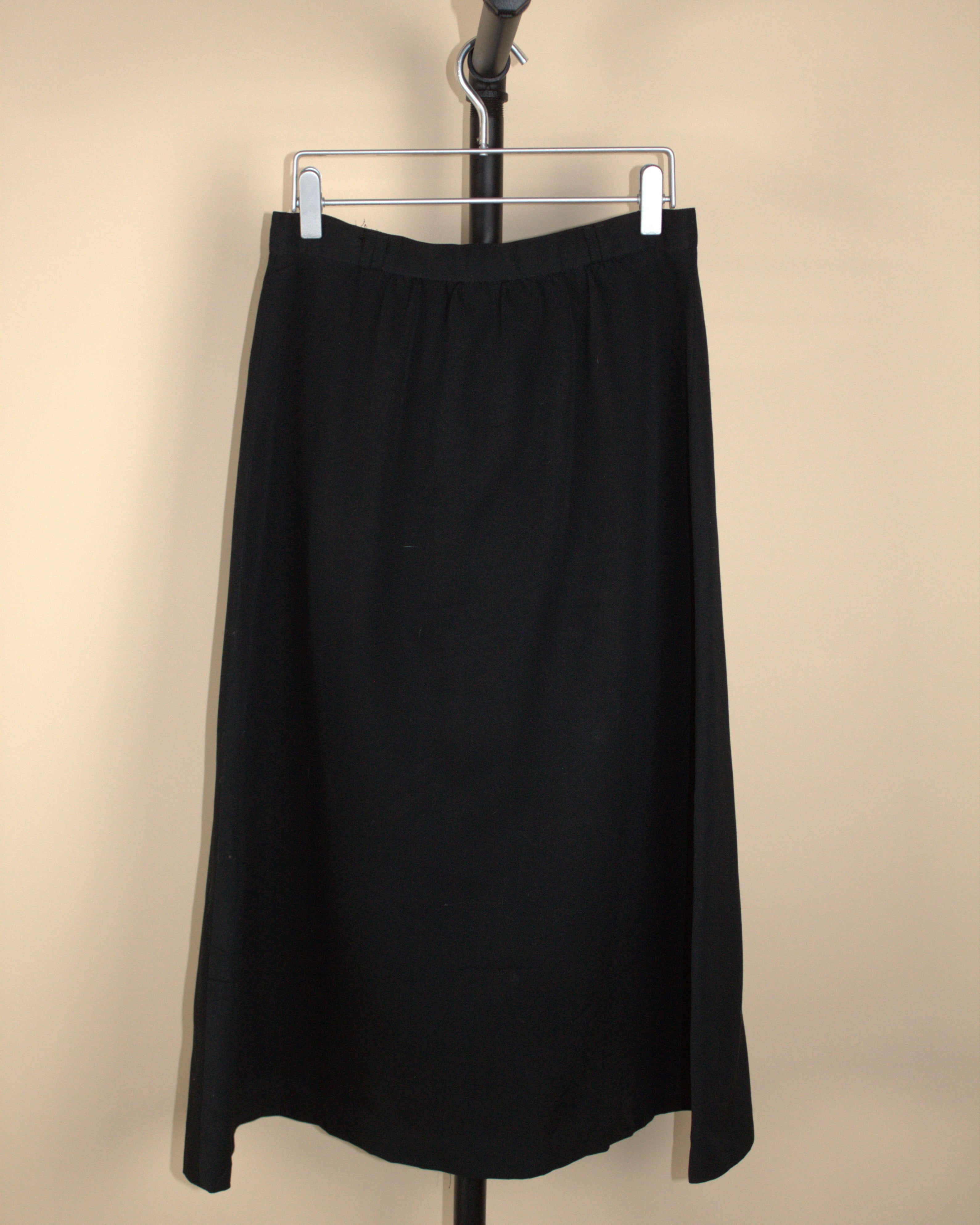 Black Button Skirt