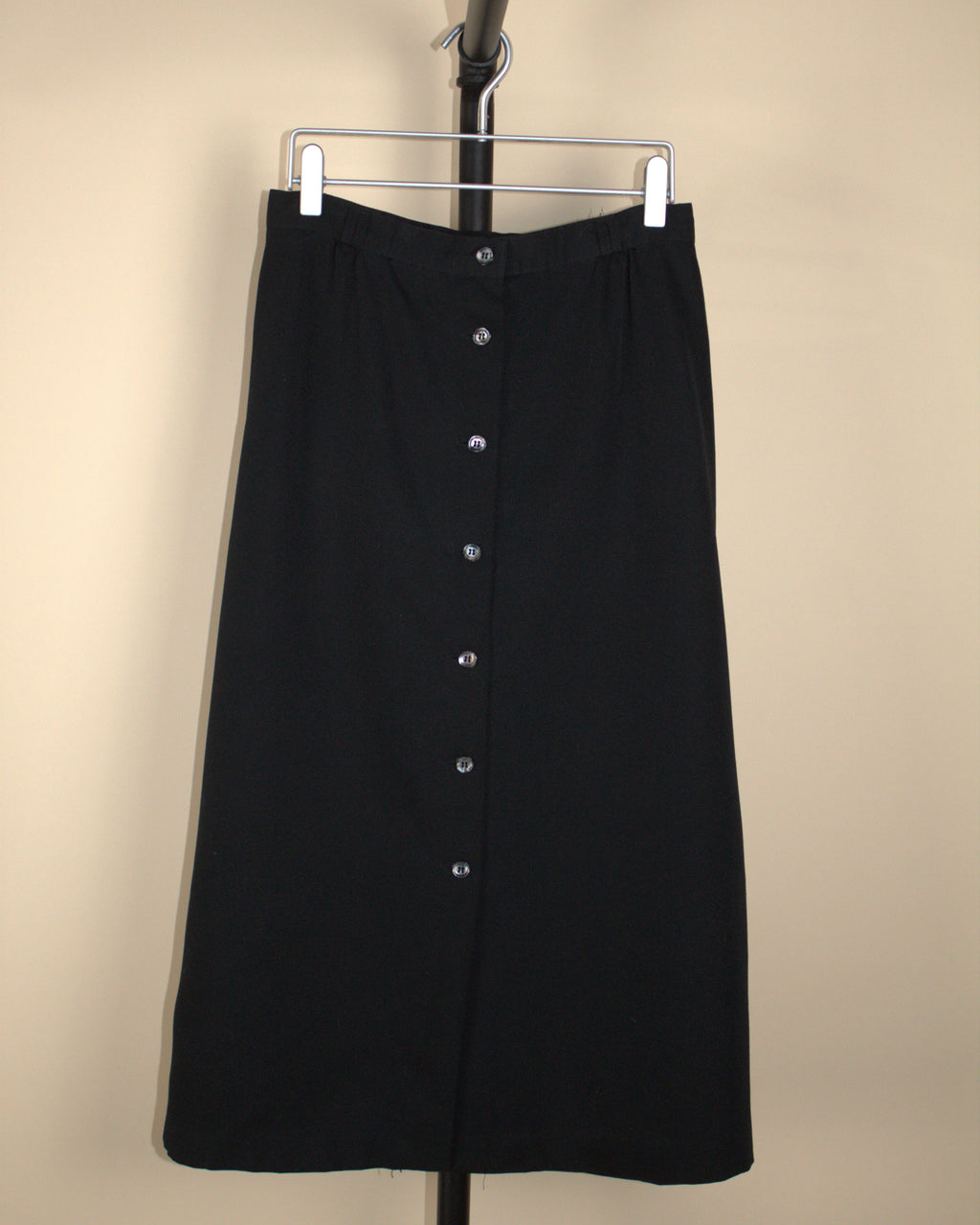 Black Button Skirt