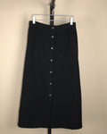 Black Button Skirt