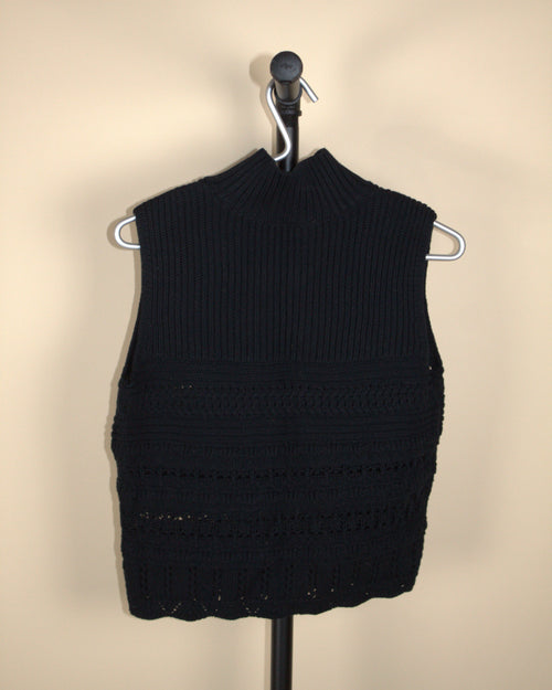 Abercrombie & Fitch Crochet Black Top
