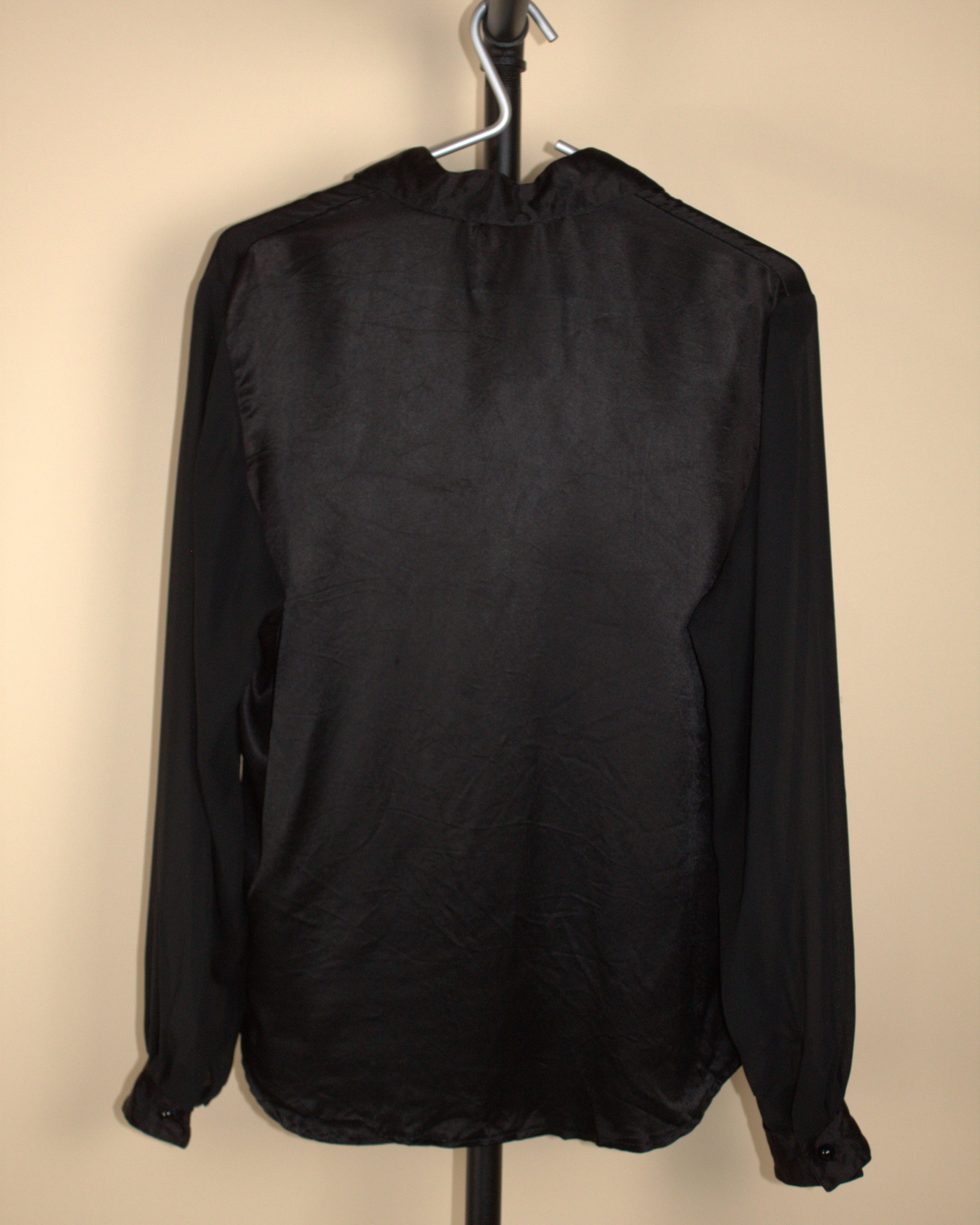 Silk and Transparent Button Down Shirt