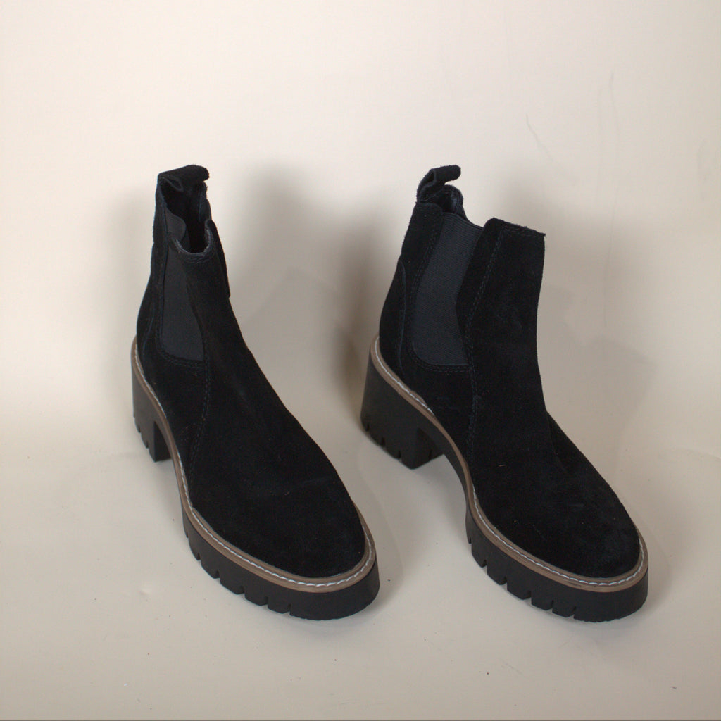 Dolce Vita Black Suede Booties
