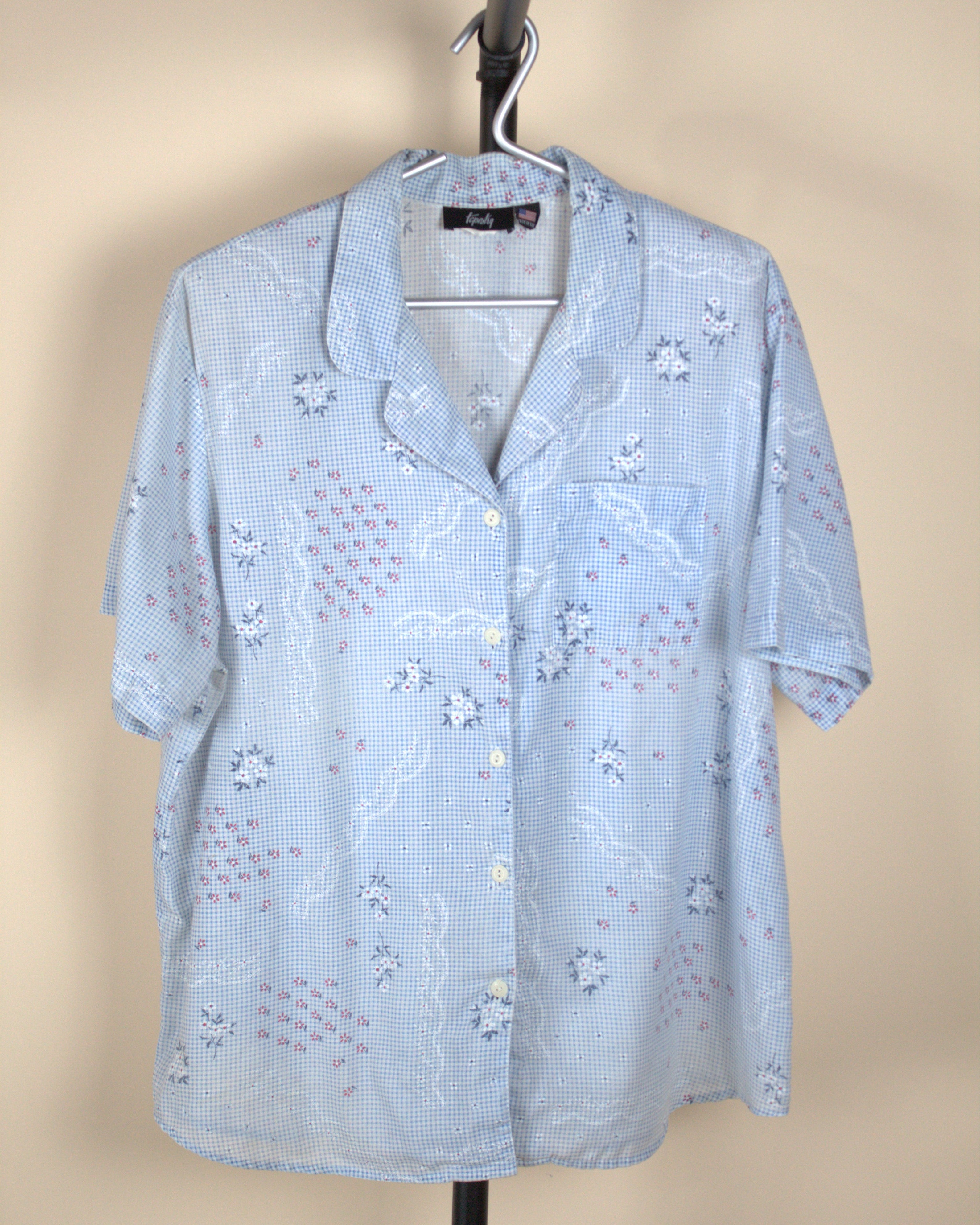 Floral and Lace Button Up