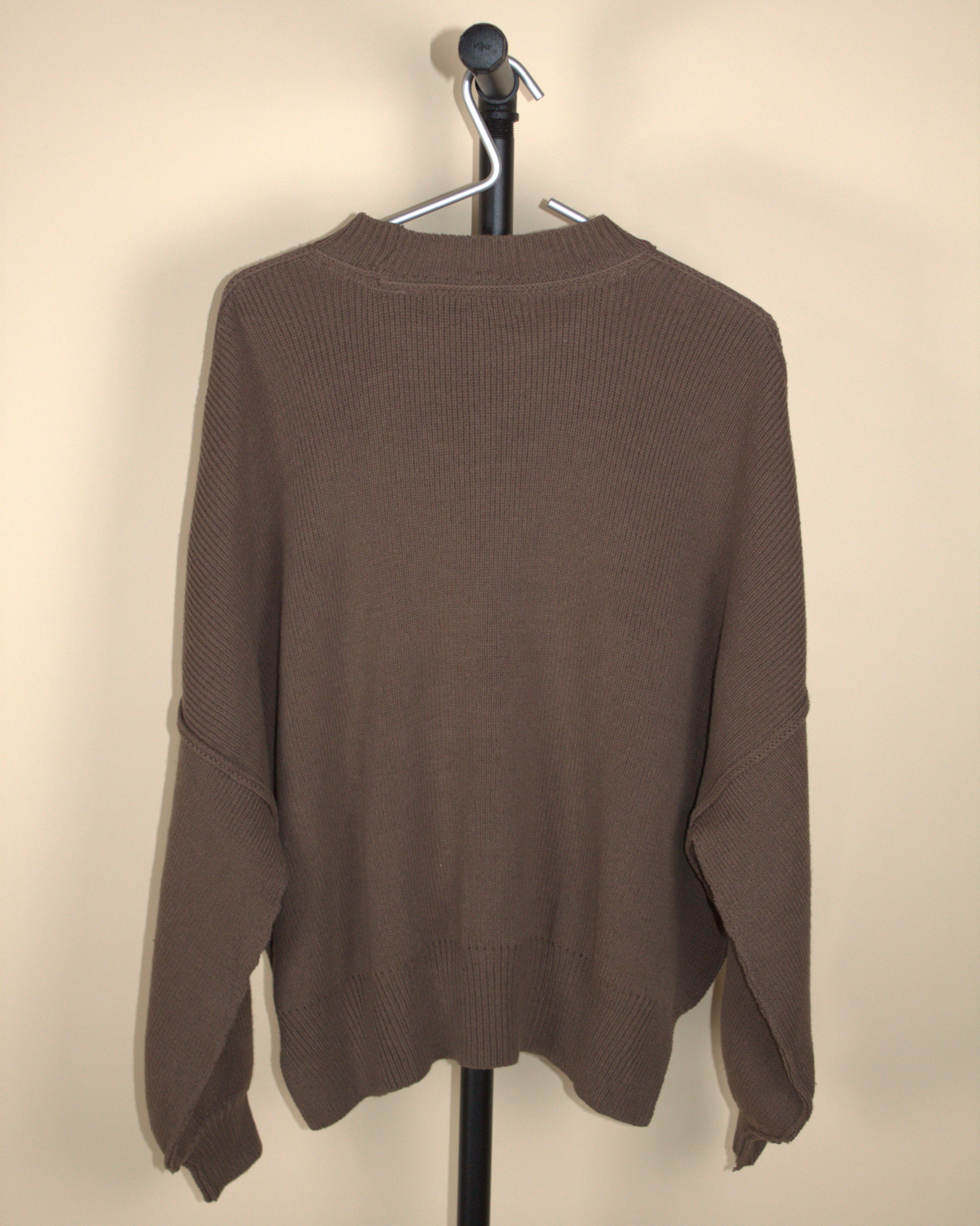 Grey Bandit Brown Oversized Sweater