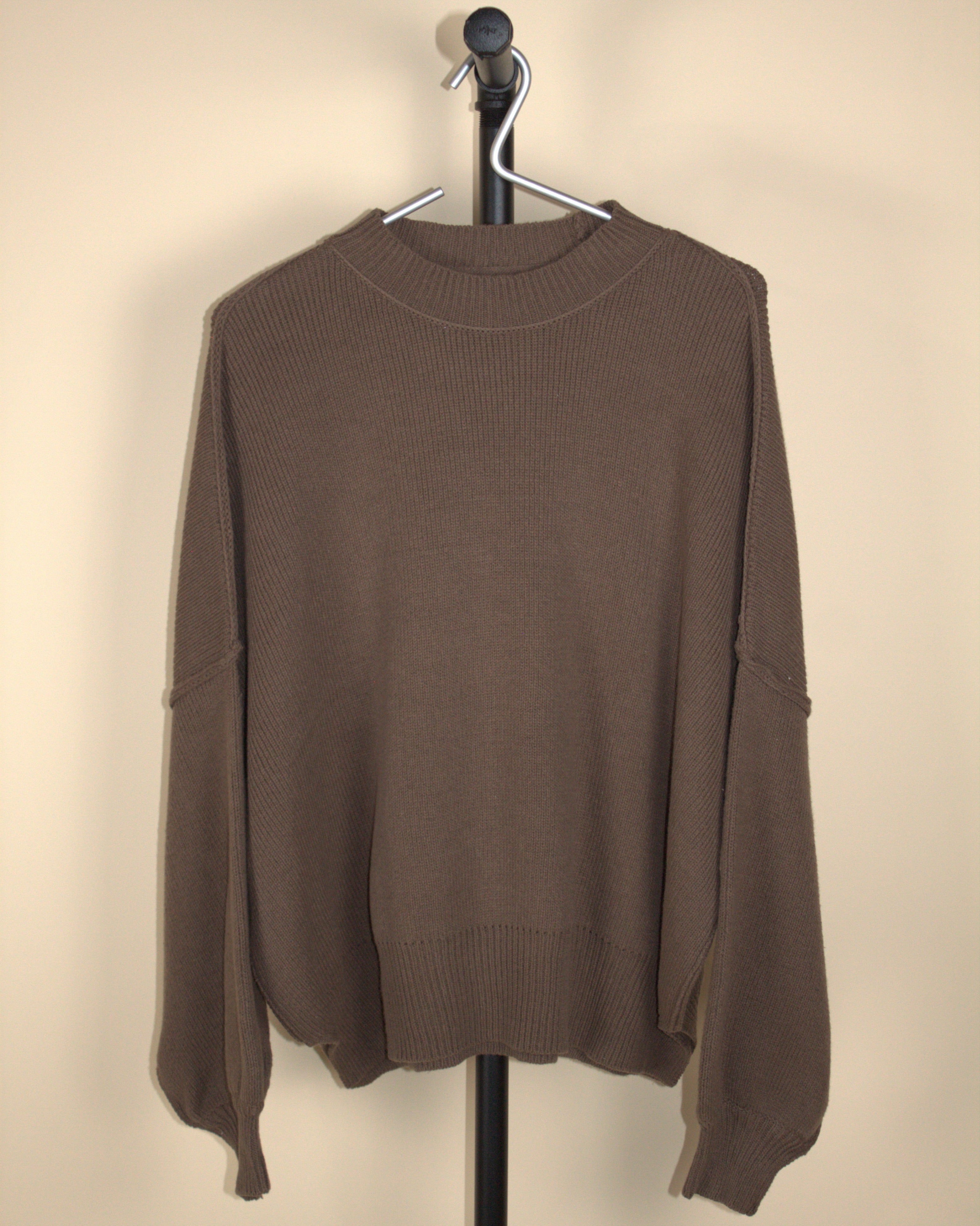 Grey Bandit Brown Oversized Sweater