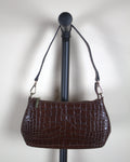 Nakedvice Melbourne Brown Croc Shoulder Bag