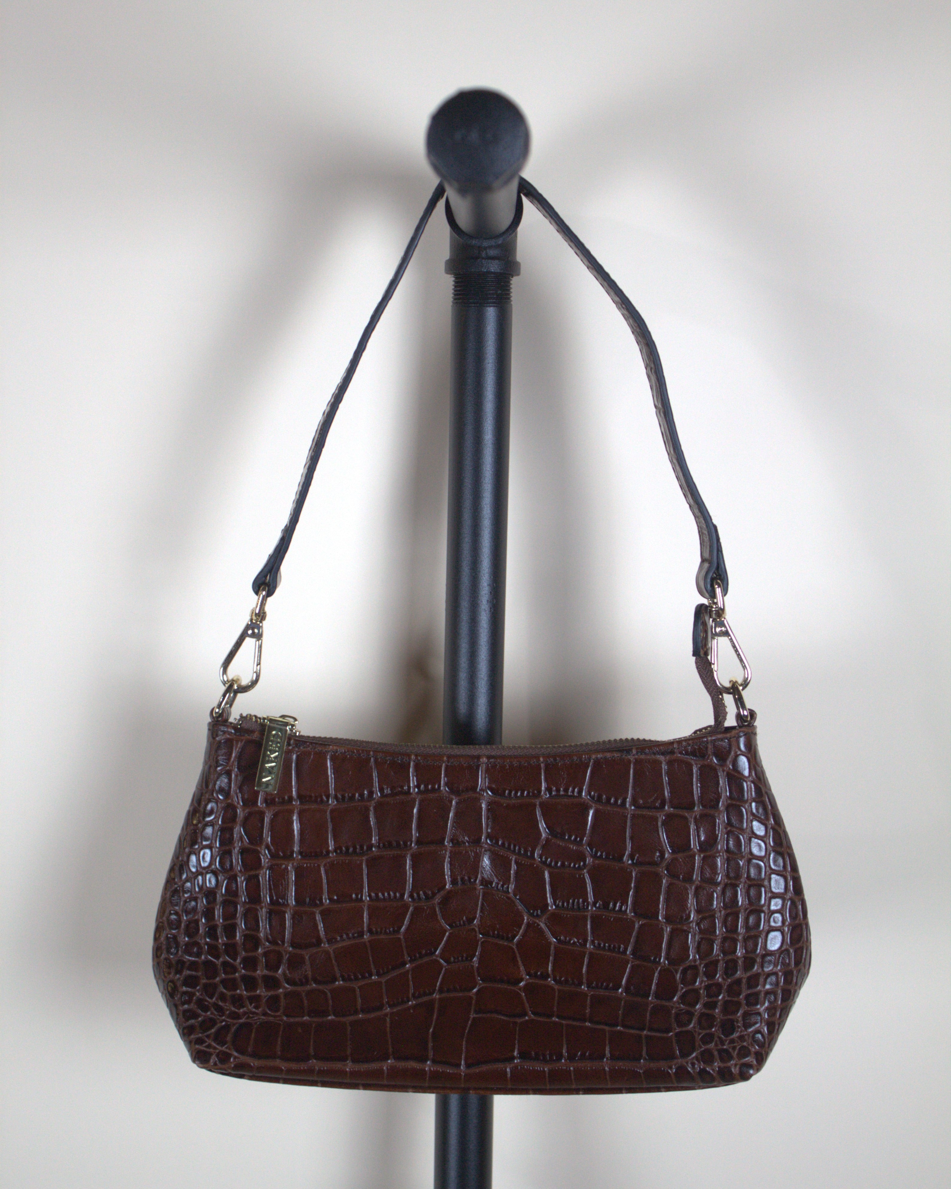 Nakedvice Melbourne Brown Croc Shoulder Bag