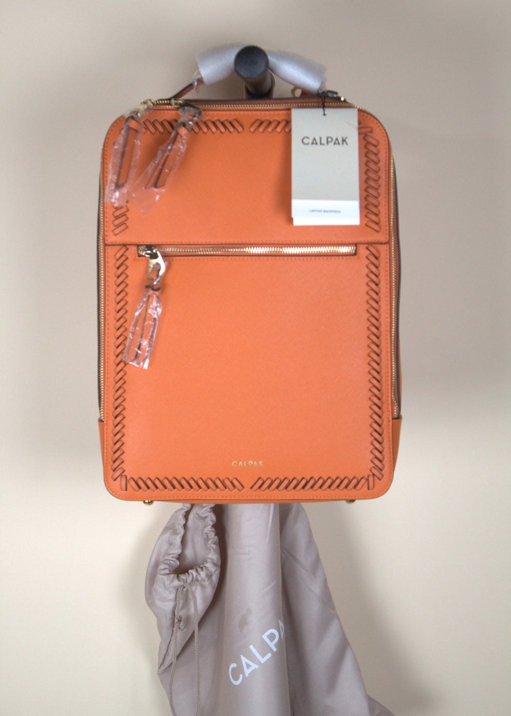 Calpak Kaya Faux Leather Laptop Backpack (New with Tags)