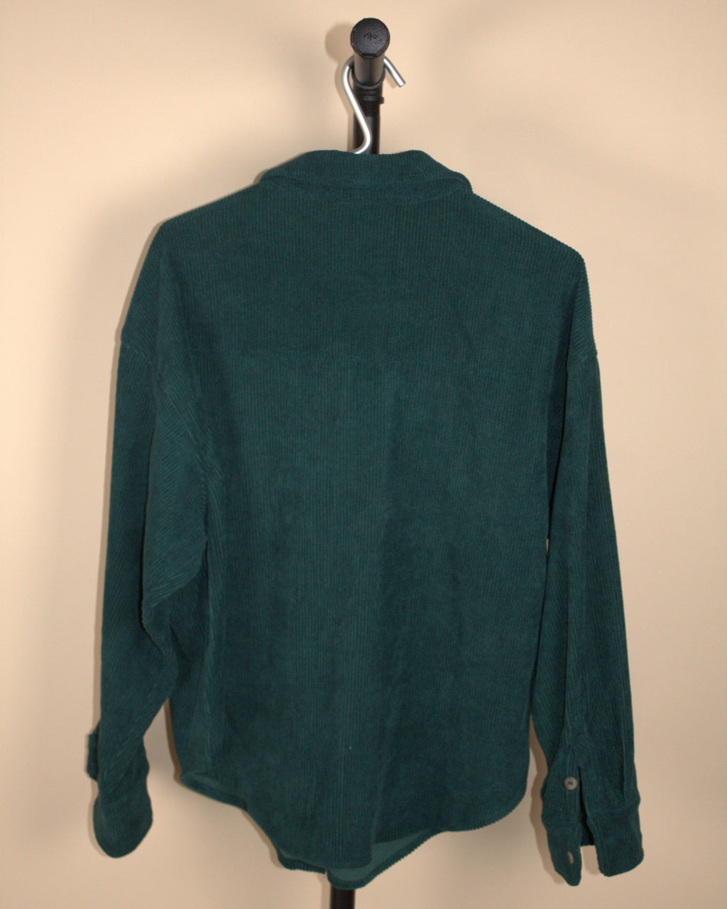 Grey Bandit Dark Green Cord Button Up