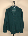 Grey Bandit Dark Green Cord Button Up