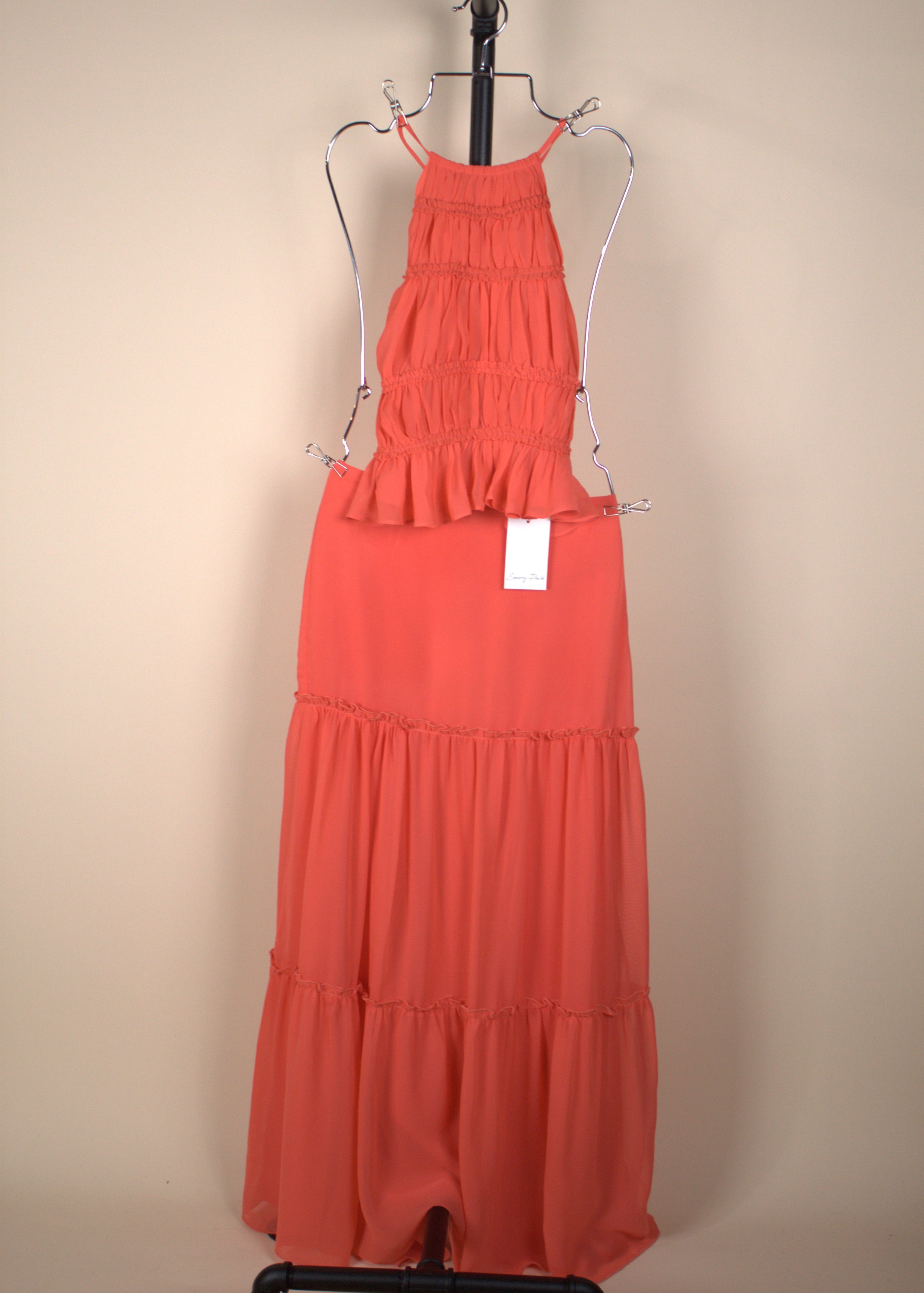 Emory Park Coral Maxi Skirt (New with Tags)