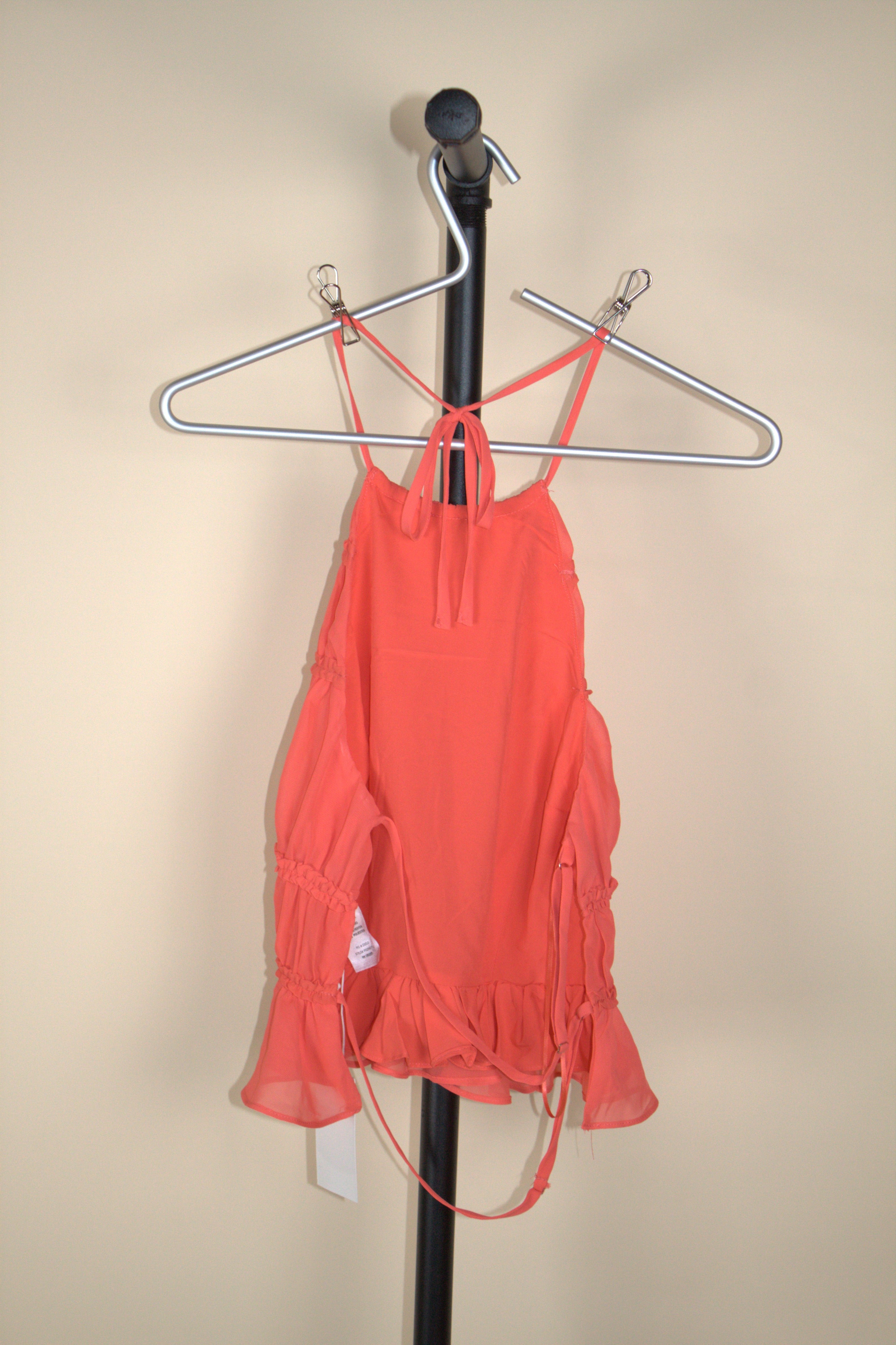 Emory Park Coral Halter Top (New with Tags)