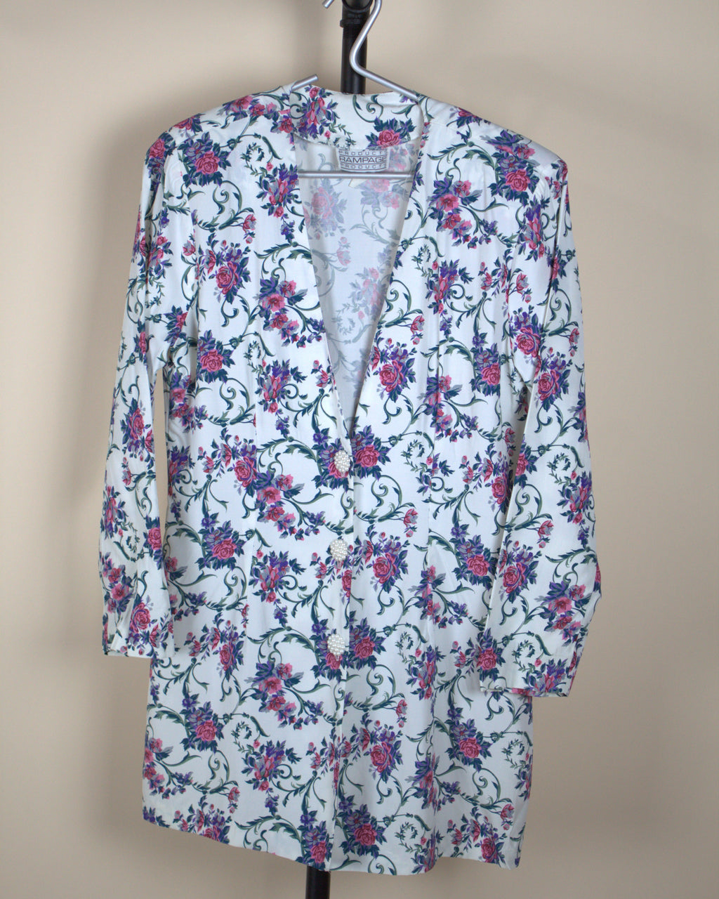 Floral Long Blazer