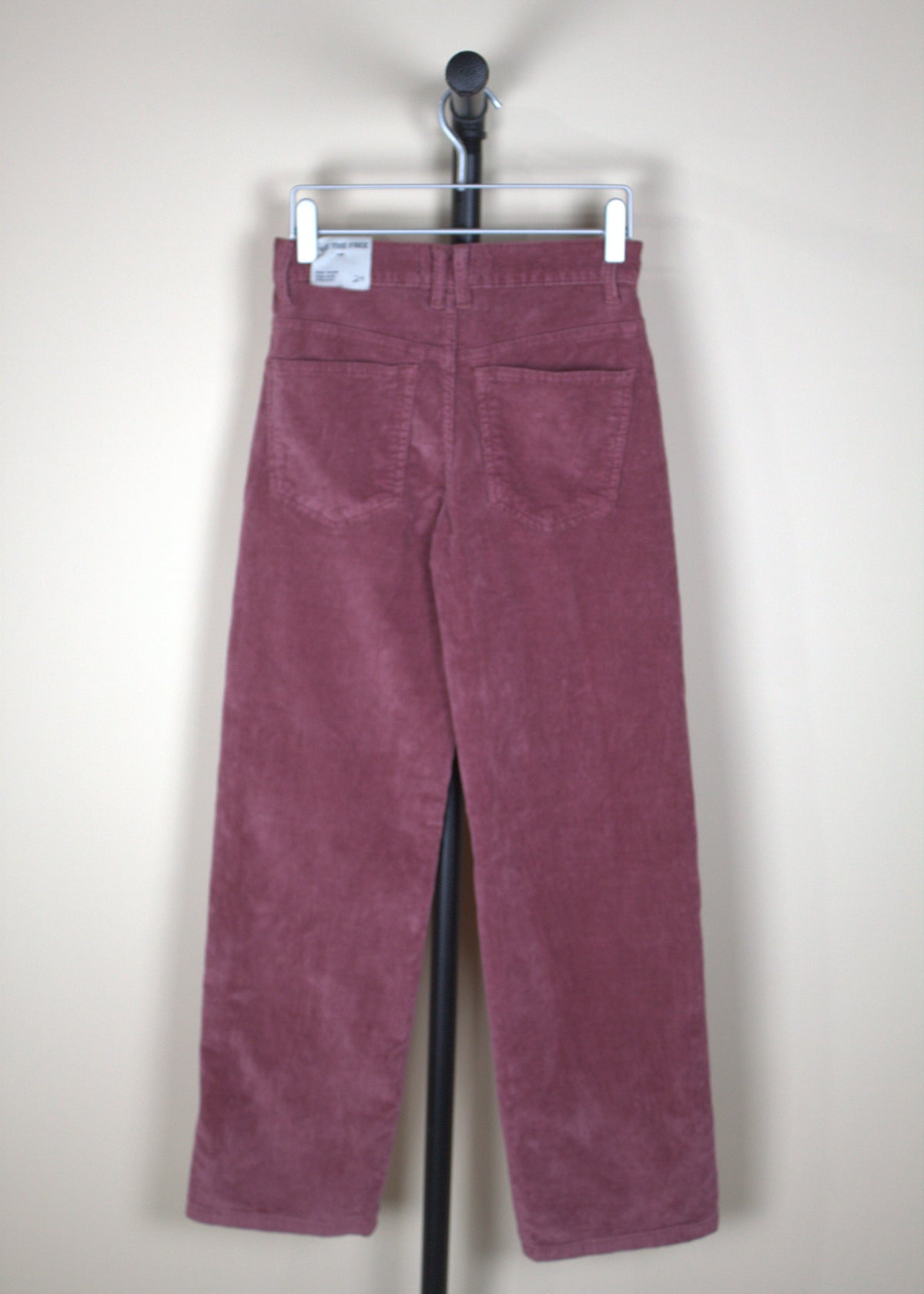 Free People Risk Taker High Rise Straight in Rose Wine (New with Tags)
