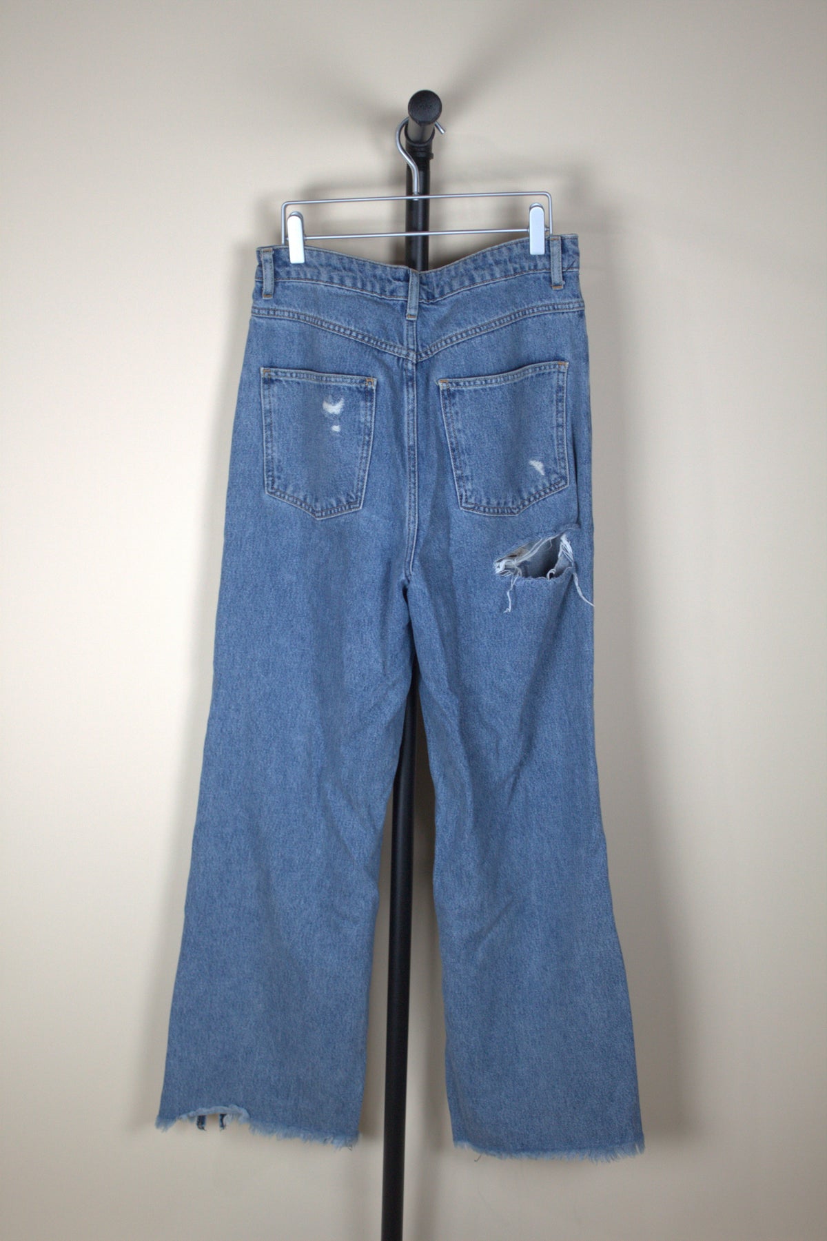 Free People Ripped Patchwork Jeans