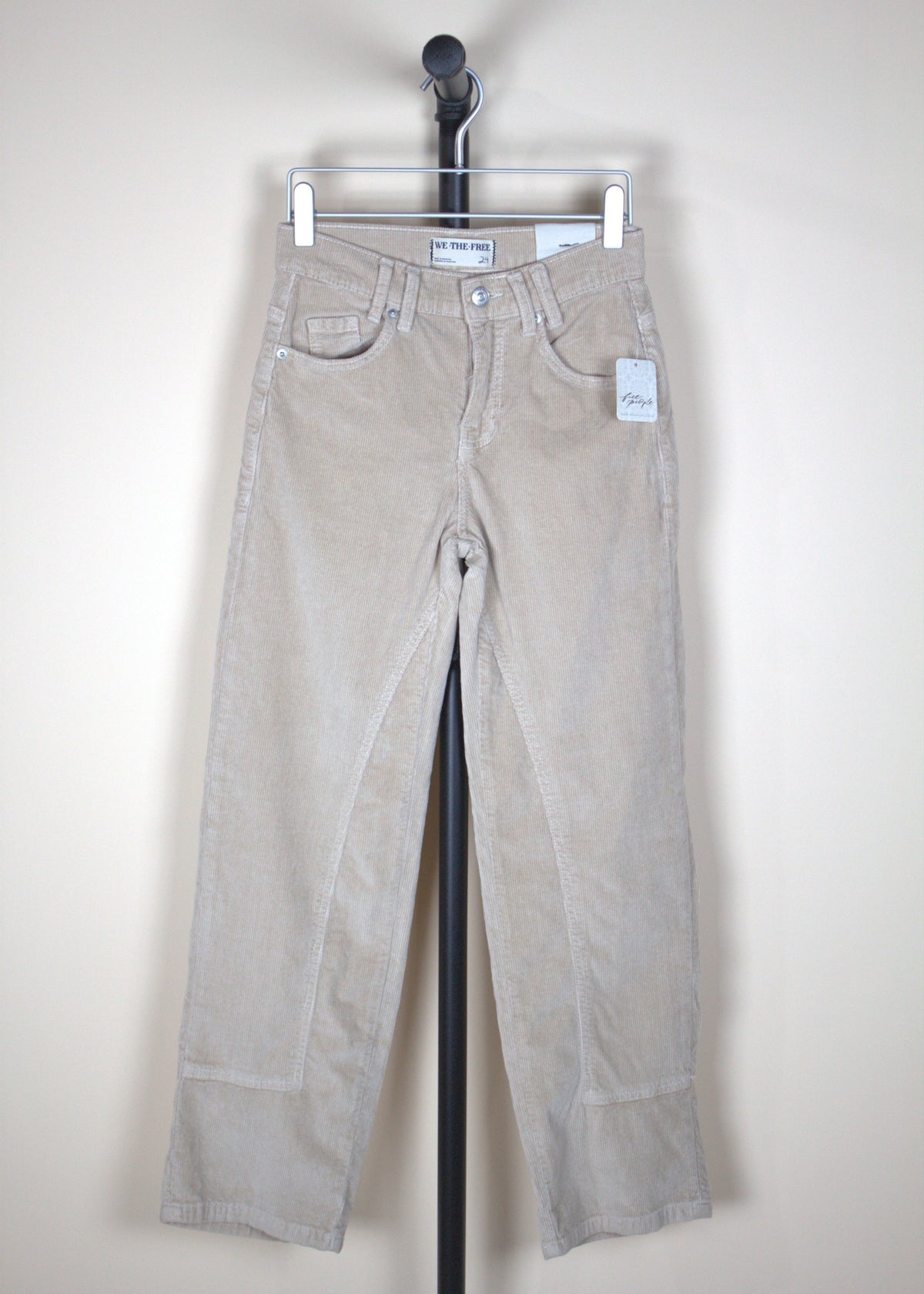 Free People Risk Taker High Rise Straight in Birch (New with Tags)