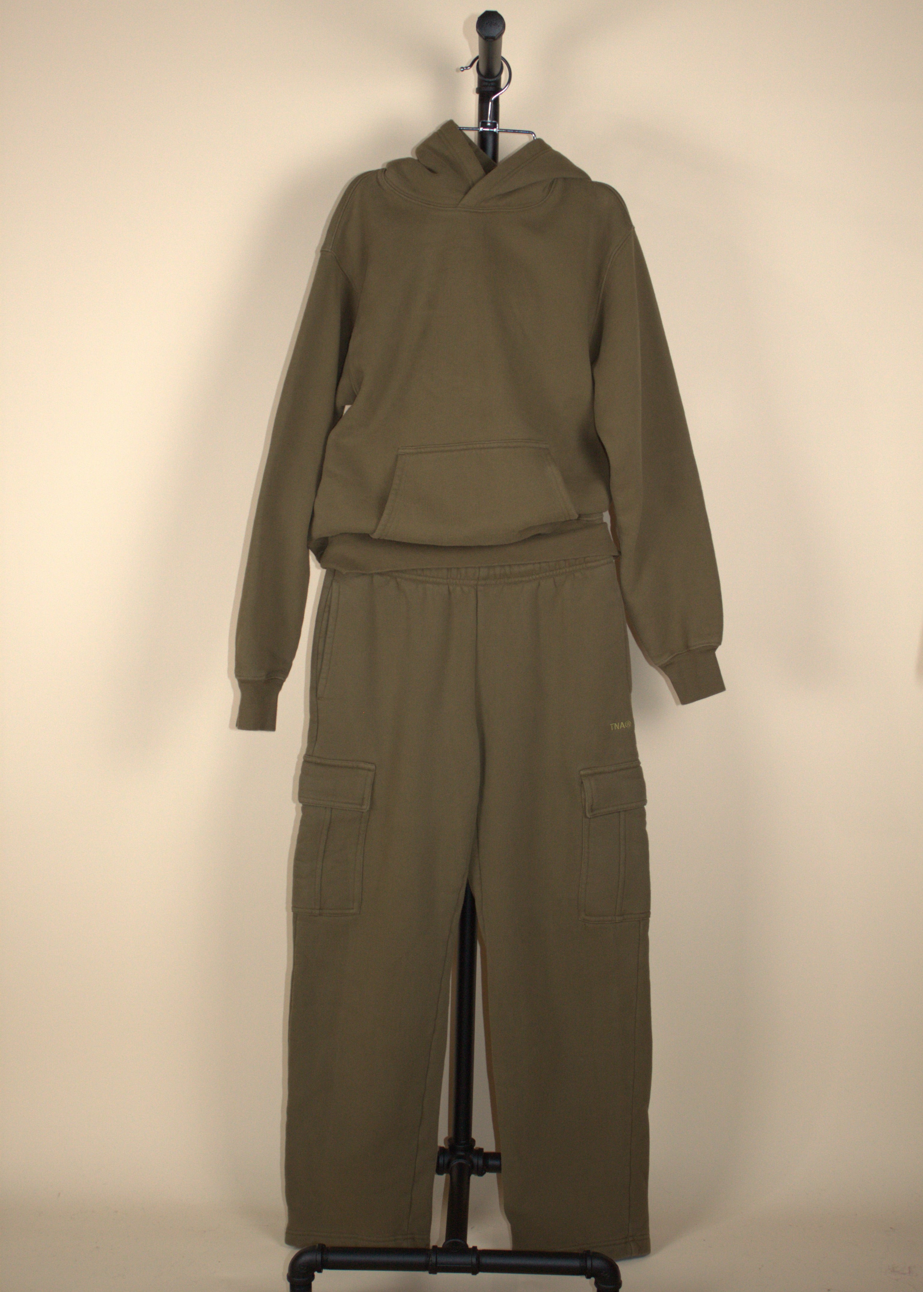 TNA Khaki Green Cargo Sweatpants