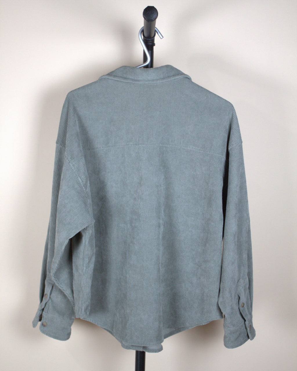 Wishlist Apparel Gray Cord Button Up