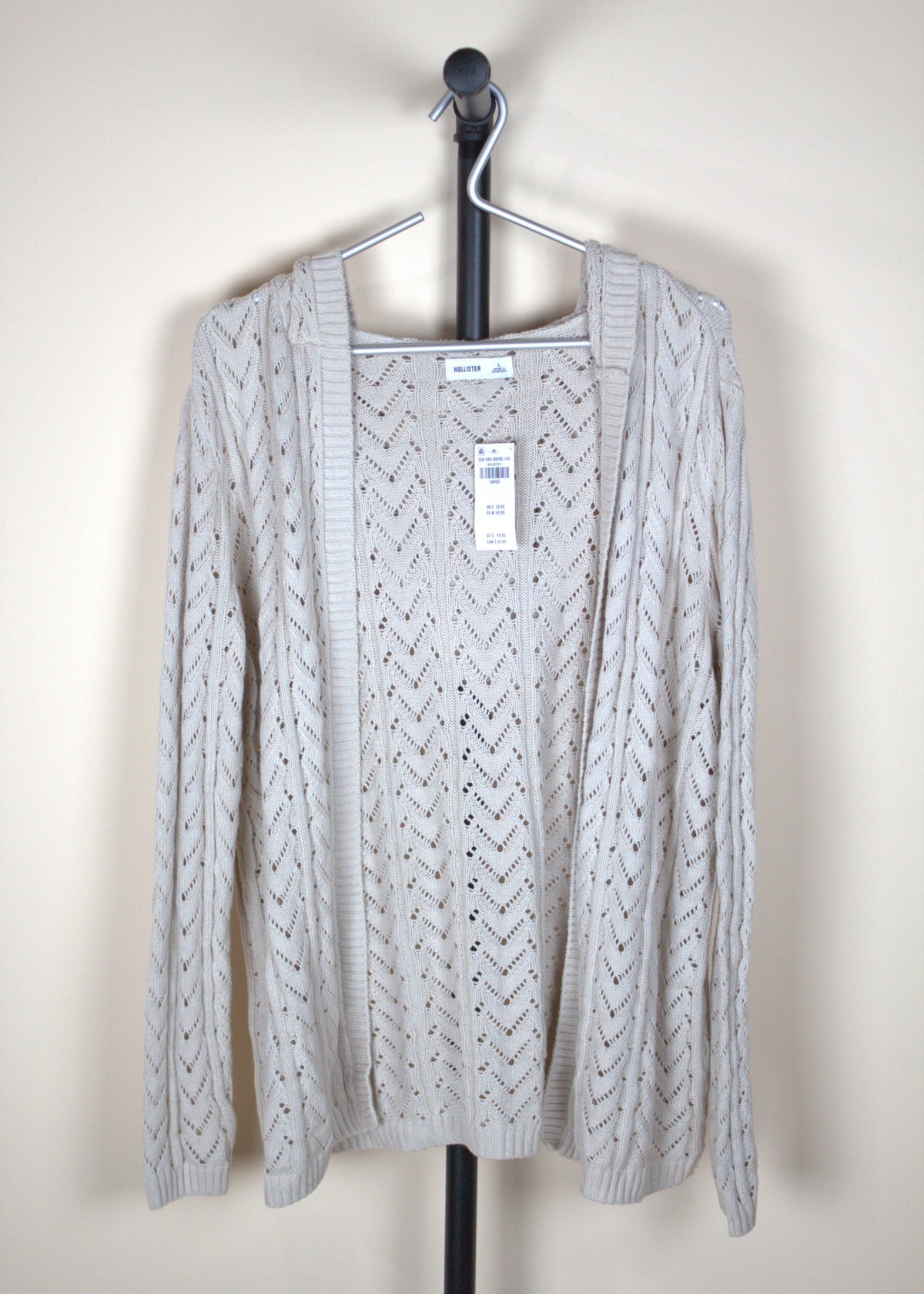 Hollister Knit Hooded Cardigan (New with Tags)