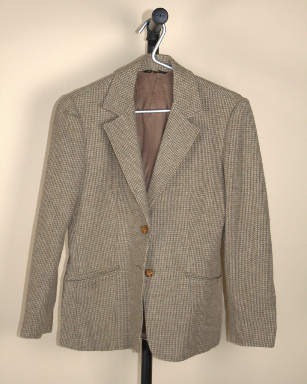 Houndstooth Fitted Blazer