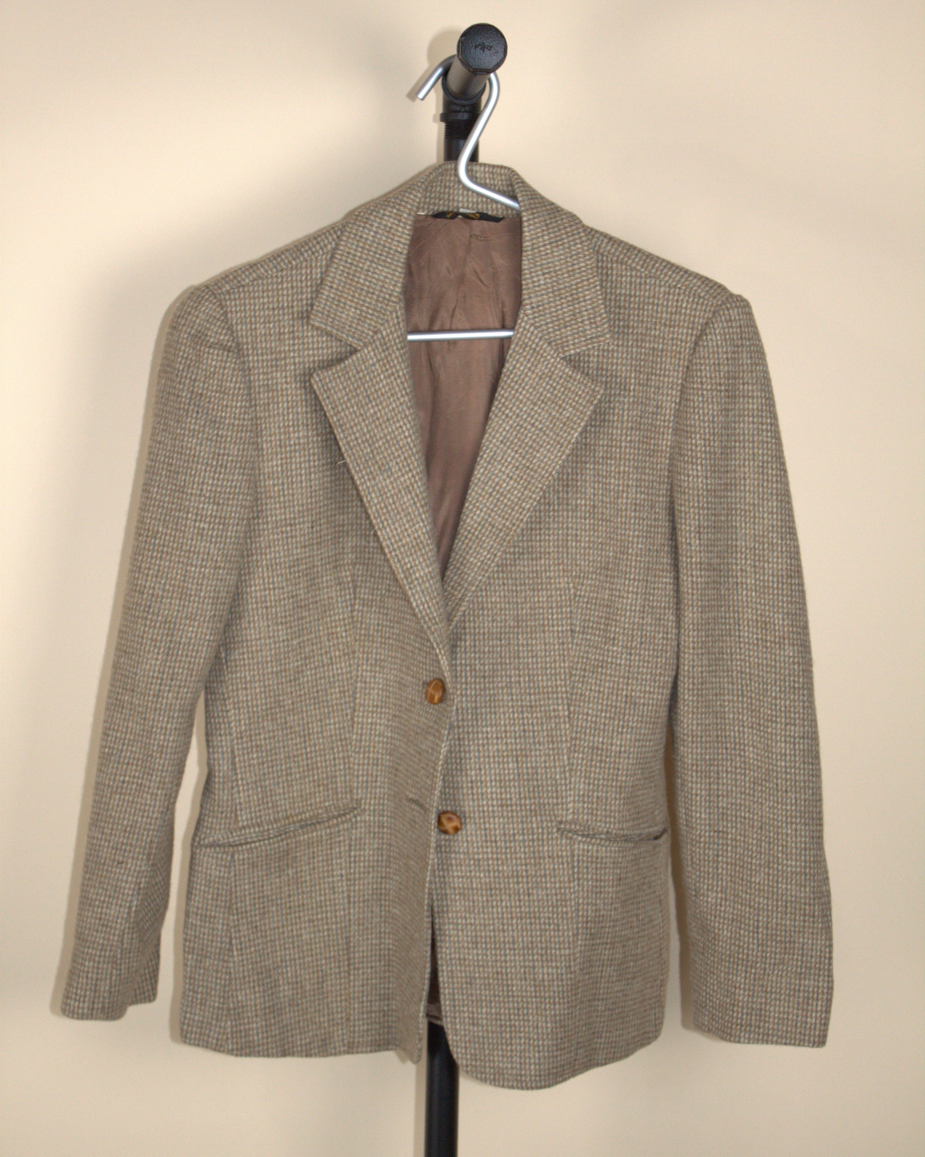 Houndstooth Fitted Blazer