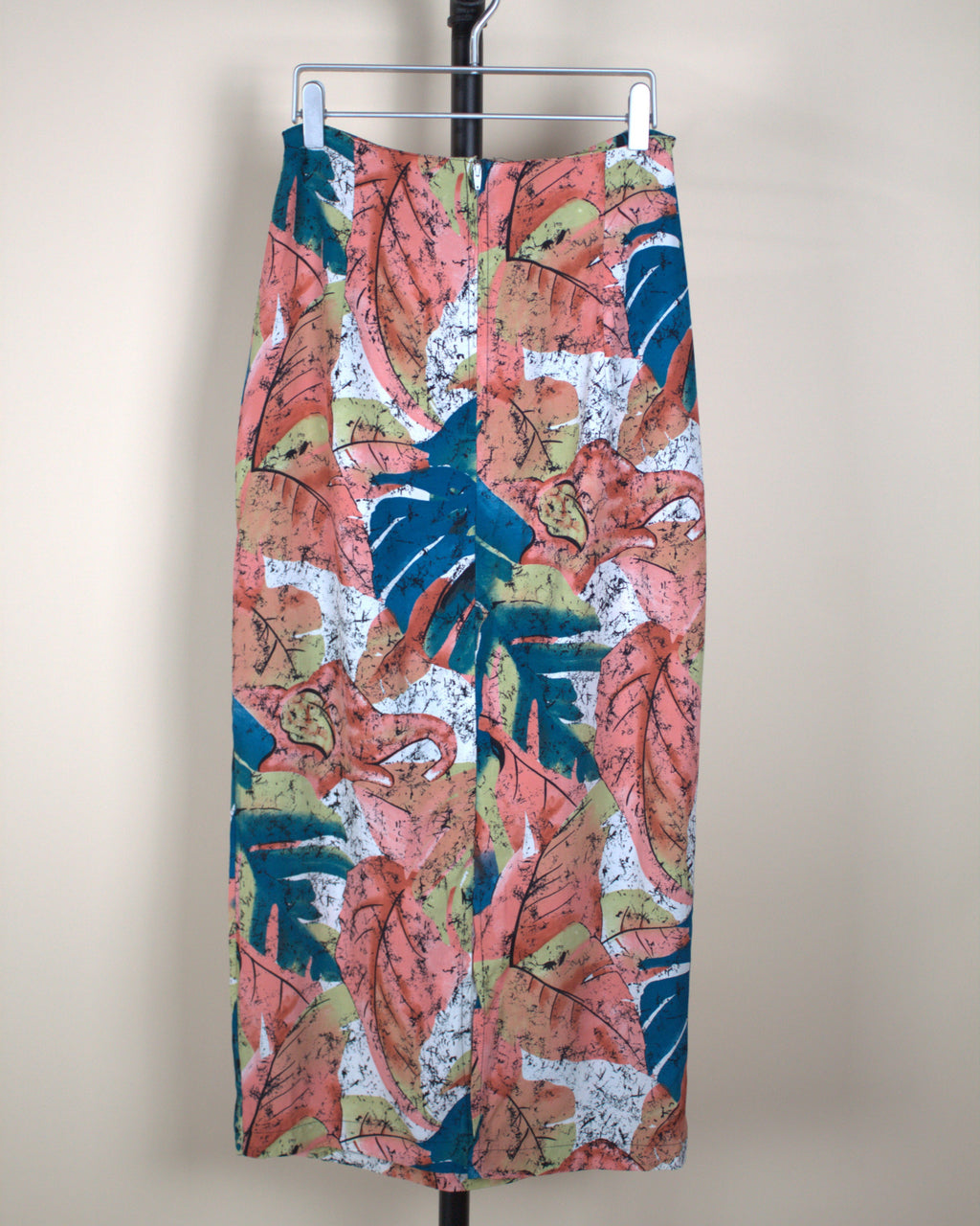 Colorful Leaf Print Skirt