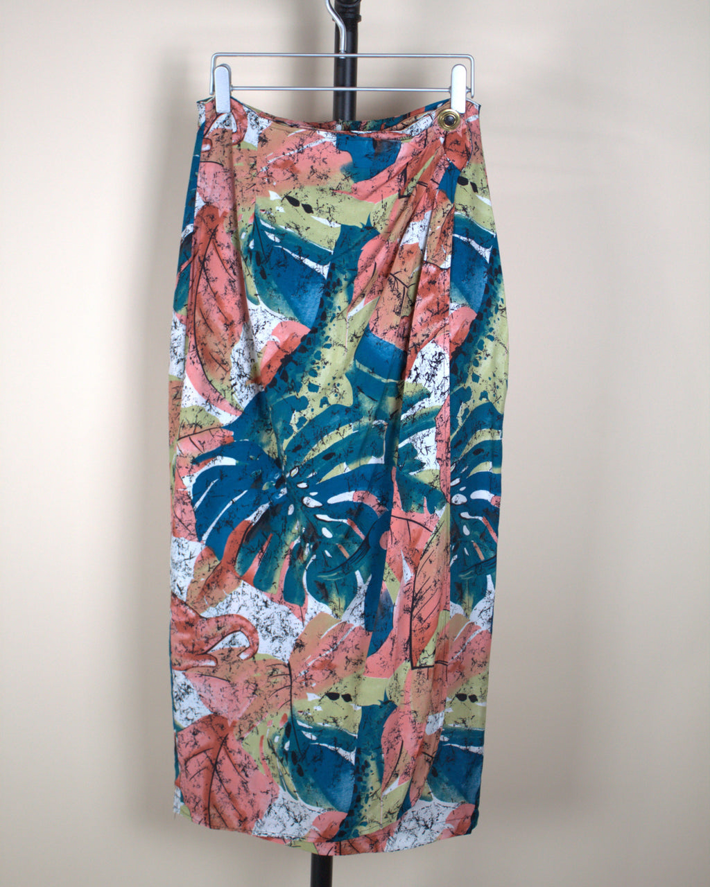 Colorful Leaf Print Skirt