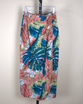 Colorful Leaf Print Skirt