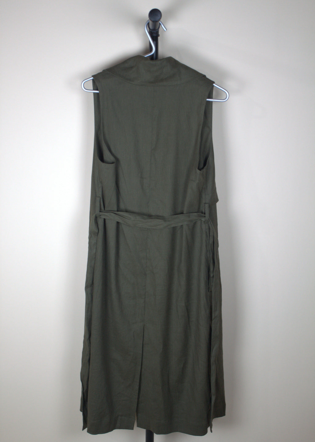 Anthropologie Hollis Linen Blend Trench Coat Vest