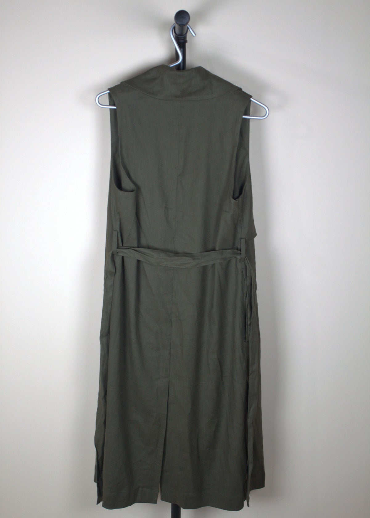 Anthropologie Hollis Linen Blend Trench Coat Vest