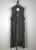 Anthropologie Hollis Linen Blend Trench Coat Vest
