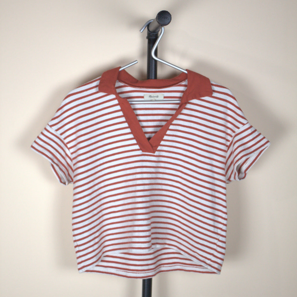 Madewell Striped Crop Top