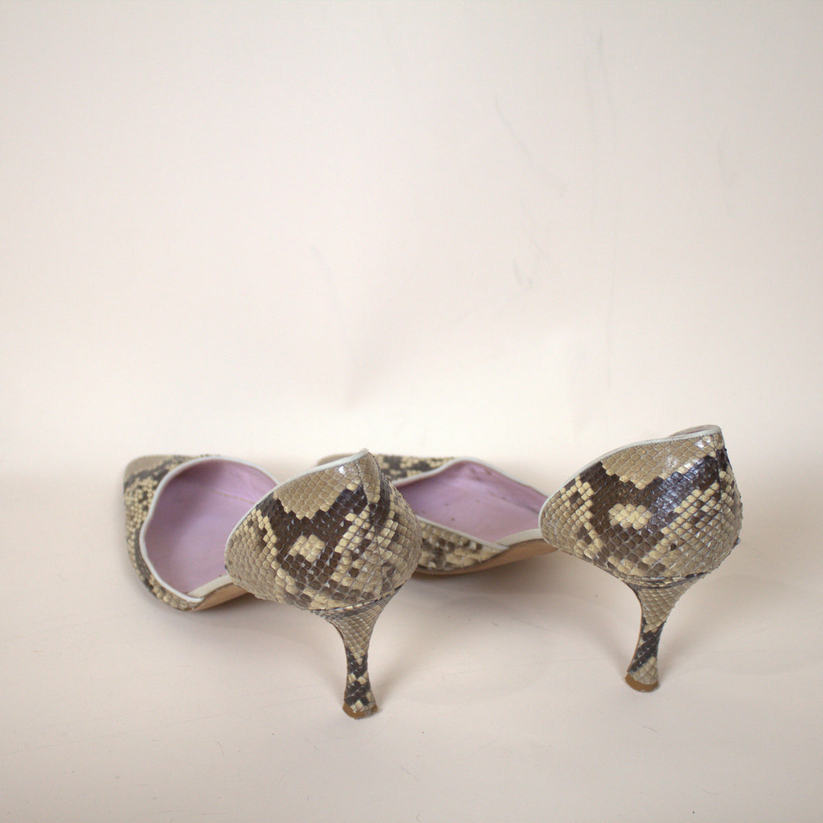 Manolo Blahnik Snakeskin Pumps
