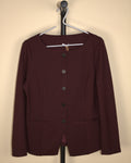 OGL Ponte Office Round Neck Long Sleeve Jacket with Pockets (New with Tags)