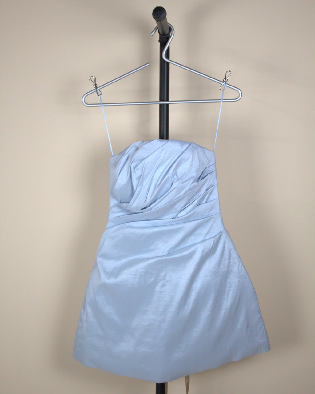 Meshki Leslie Gathered Taffeta Mini Dress (New with Tags)