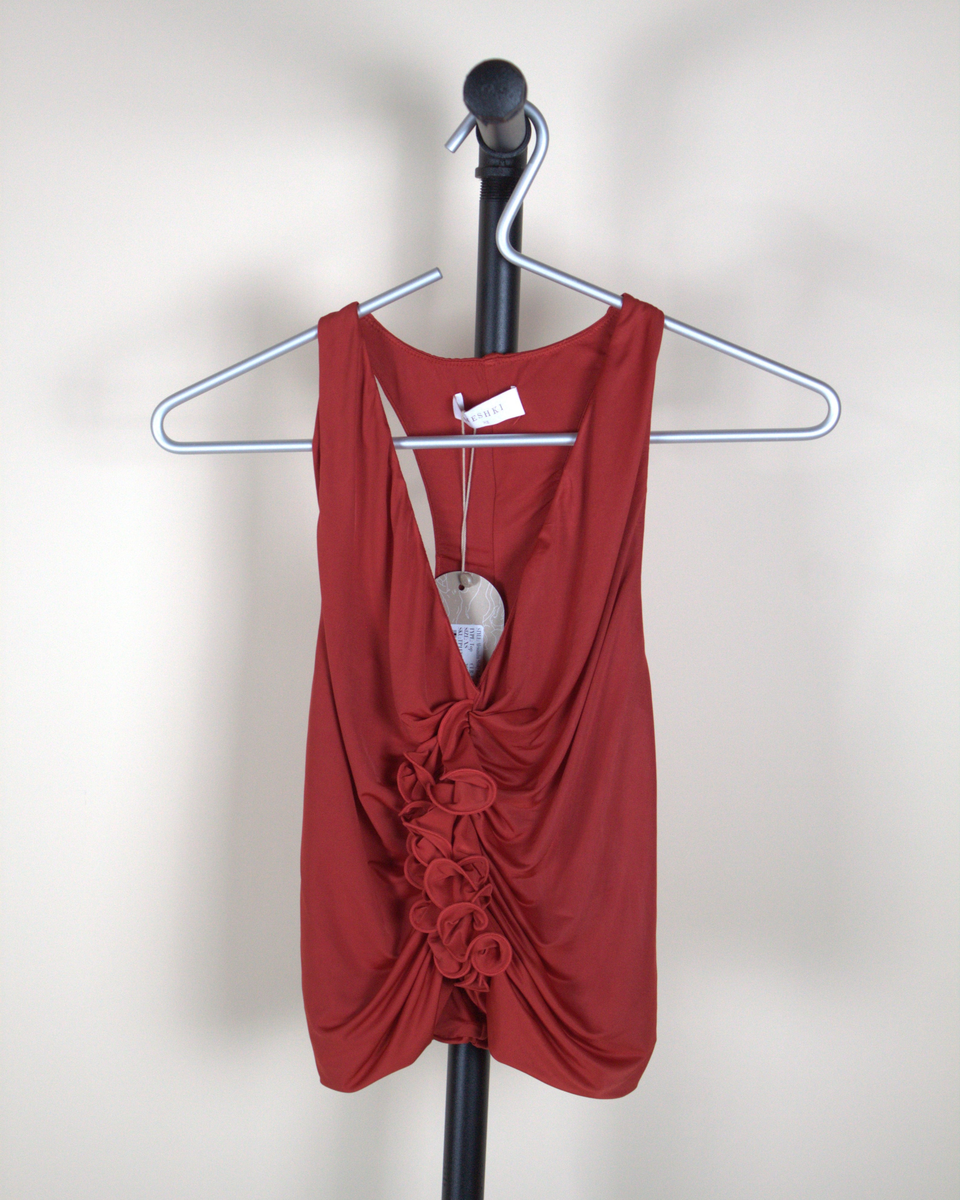 Meshki Alessandra Slinky Ruffle Top (New with Tags)